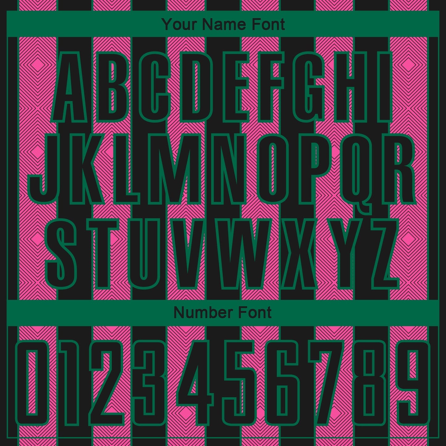 Custom Black Pink-Kelly Green Pinstripe Line Sports Sublimation Soccer Uniform Jersey view 6