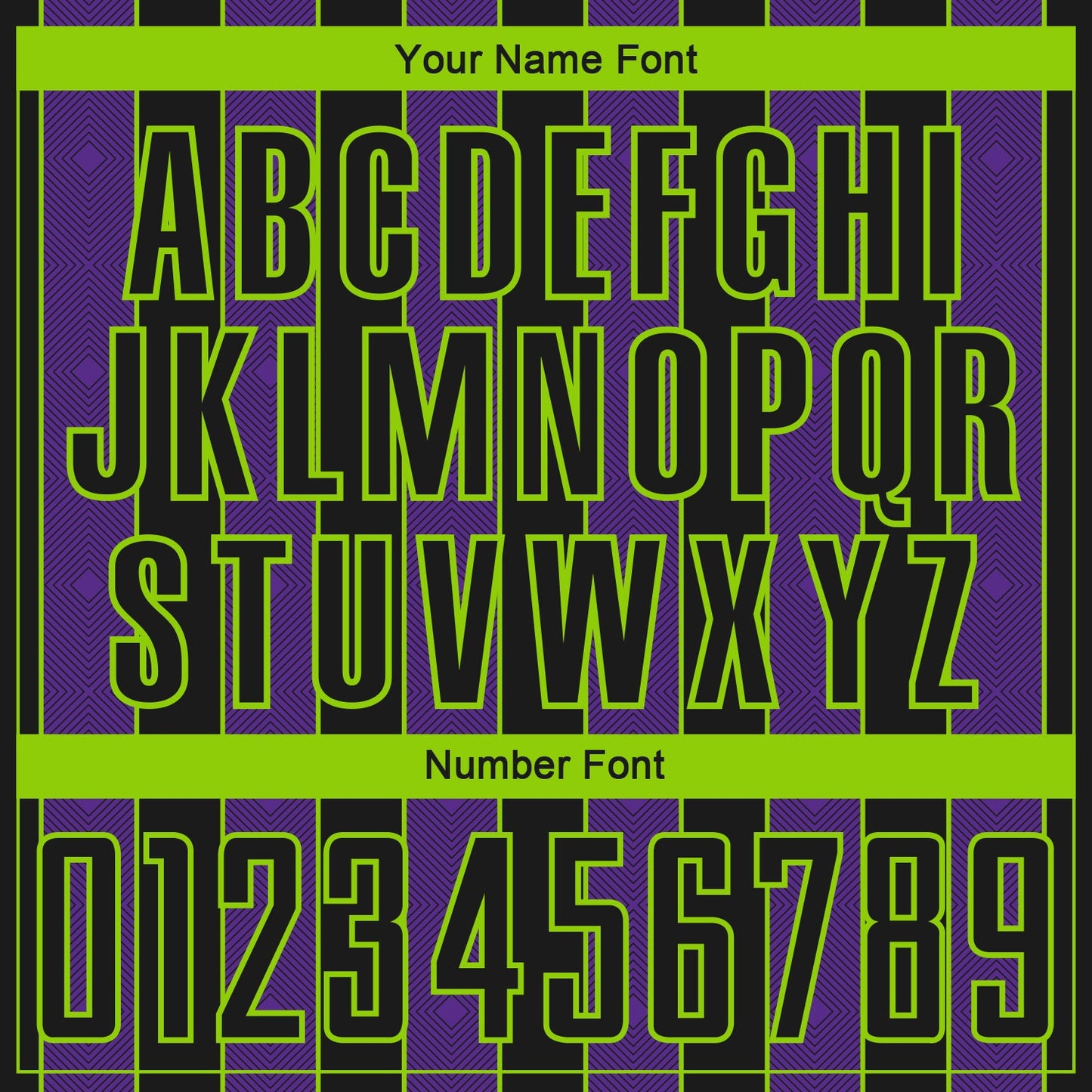 Custom Black Purple-Neon Green Pinstripe Line Sports Sublimation Soccer Uniform Jersey view 6