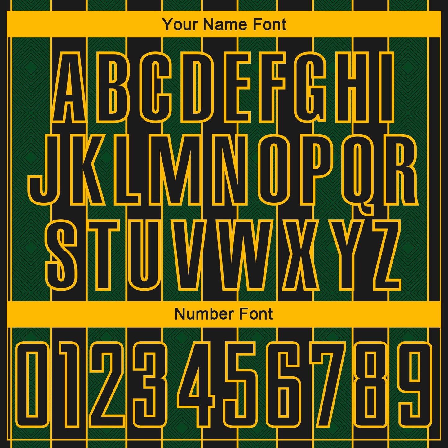 Custom Black Green-Gold Pinstripe Line Sports Sublimation Soccer Uniform Jersey view 6