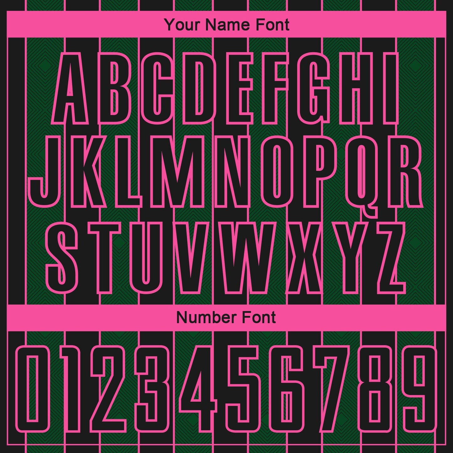 Custom Black Green-Pink Pinstripe Line Sports Sublimation Soccer Uniform Jersey view 6