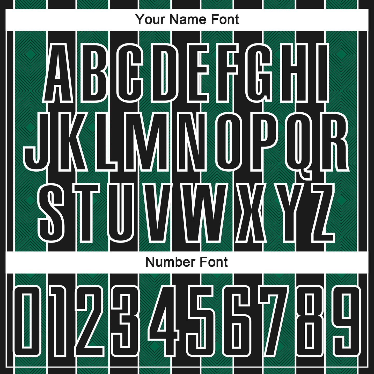 Custom Black Kelly Green-White Pinstripe Line Sports Sublimation Soccer Uniform Jersey view 6