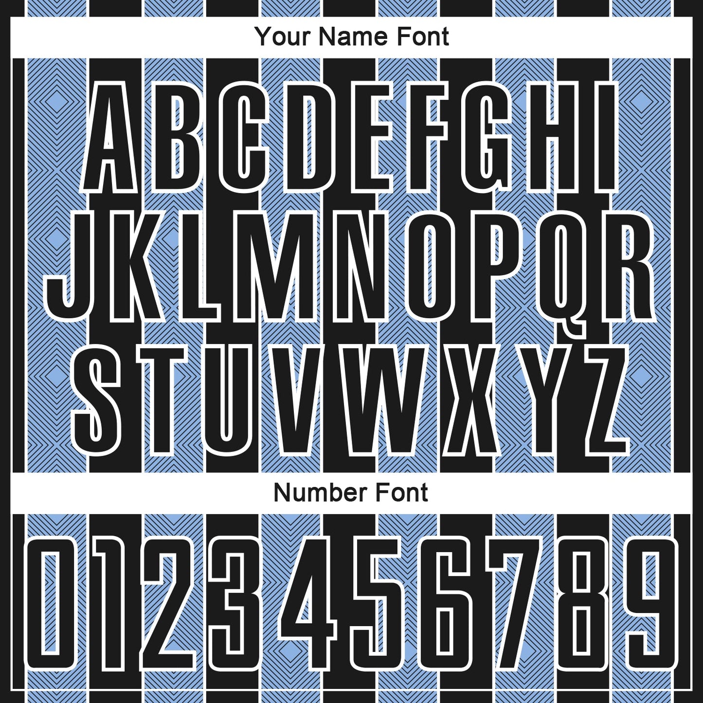 Custom Black Light Blue-White Pinstripe Line Sports Sublimation Soccer Uniform Jersey view 6