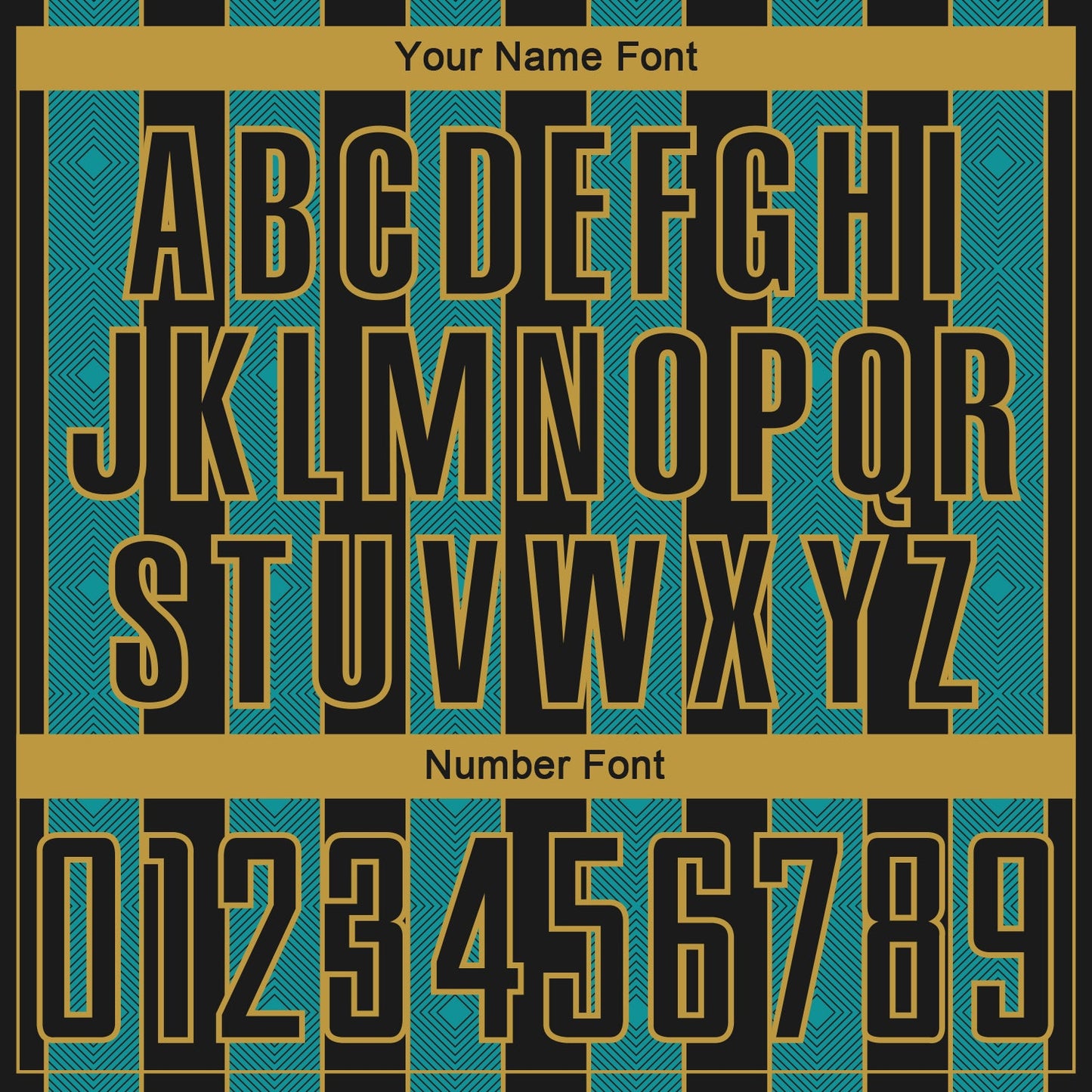 Custom Black Teal-Old Gold Pinstripe Line Sports Sublimation Soccer Uniform Jersey view 6