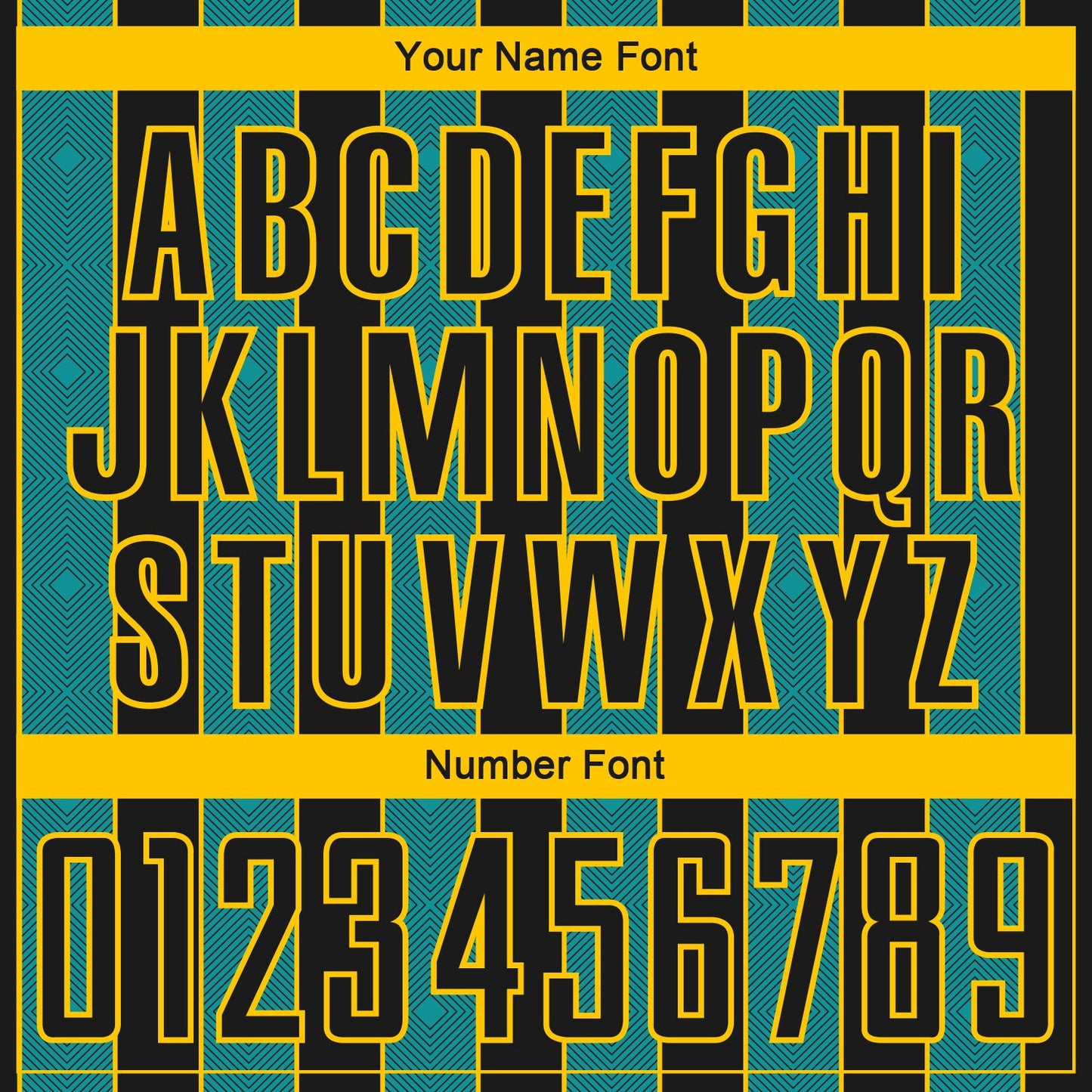 Custom Black Teal-Yellow Pinstripe Line Sports Sublimation Soccer Uniform Jersey view 6