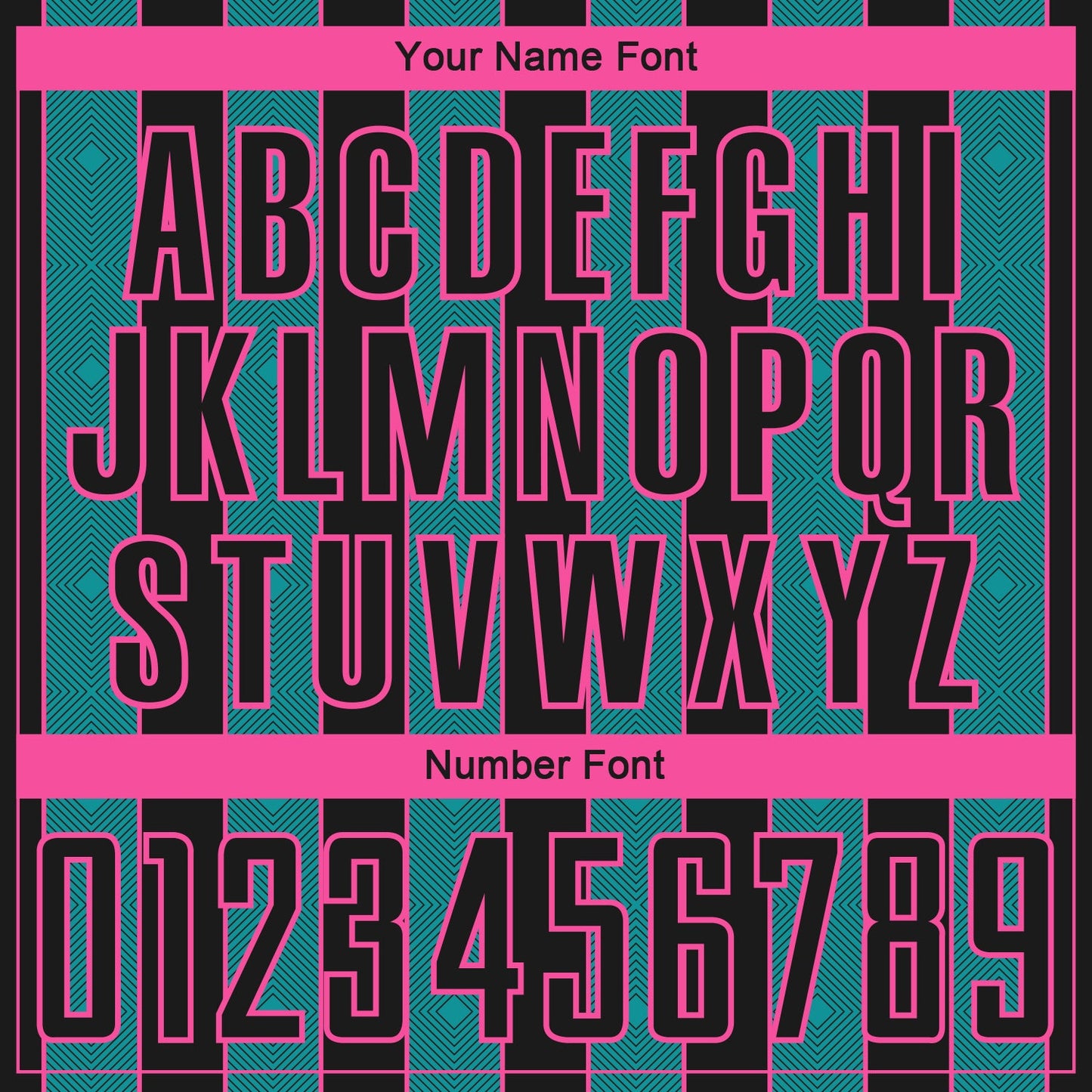 Custom Black Teal-Pink Pinstripe Line Sports Sublimation Soccer Uniform Jersey view 6