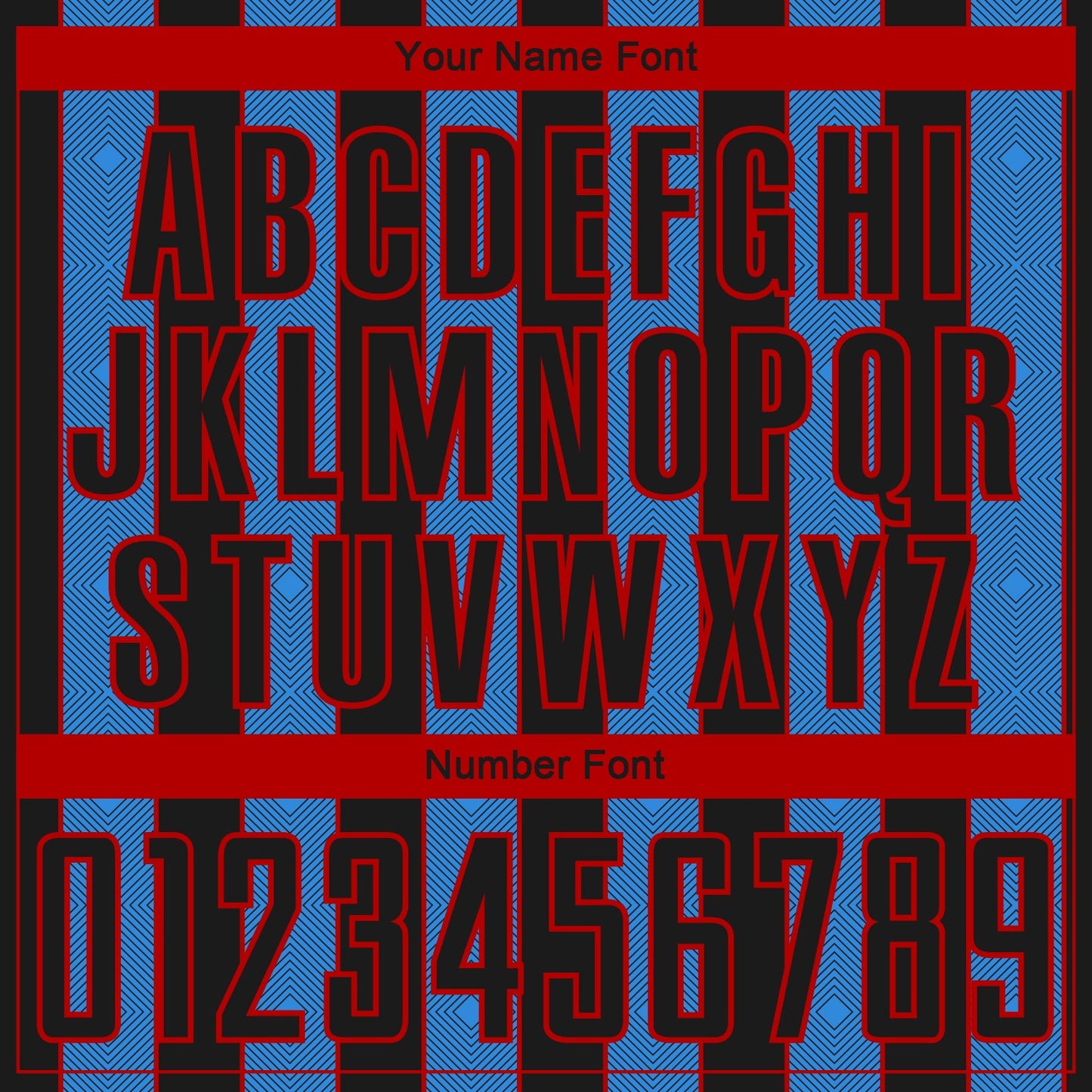 Custom Black Powder Blue-Red Pinstripe Line Sports Sublimation Soccer Uniform Jersey view 6