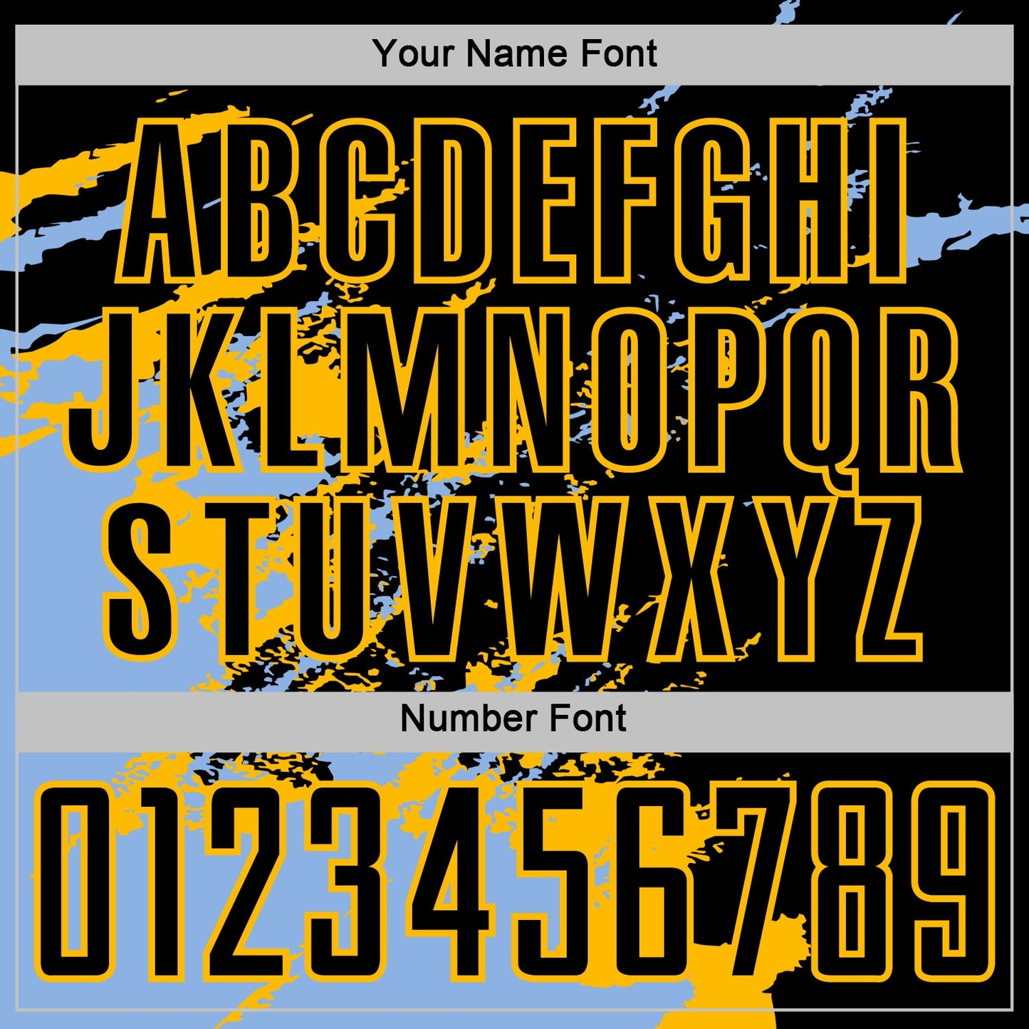 Custom Black Light Blue-Gold Abstract Fragment Art Splash Sports Sublimation Soccer Uniform Jersey view 6