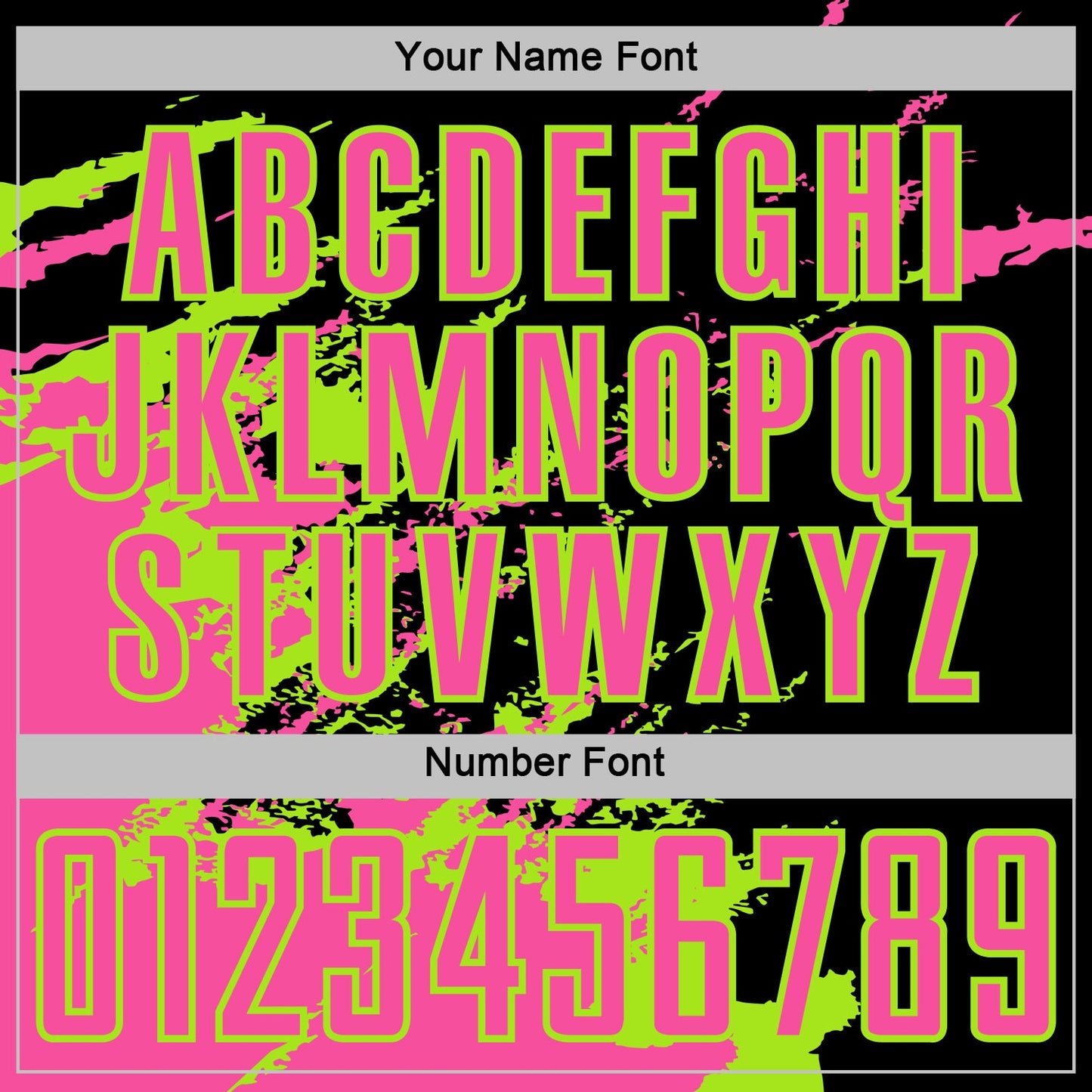 Custom Black Pink-Neon Green Abstract Fragment Art Splash Sports Sublimation Soccer Uniform Jersey view 6