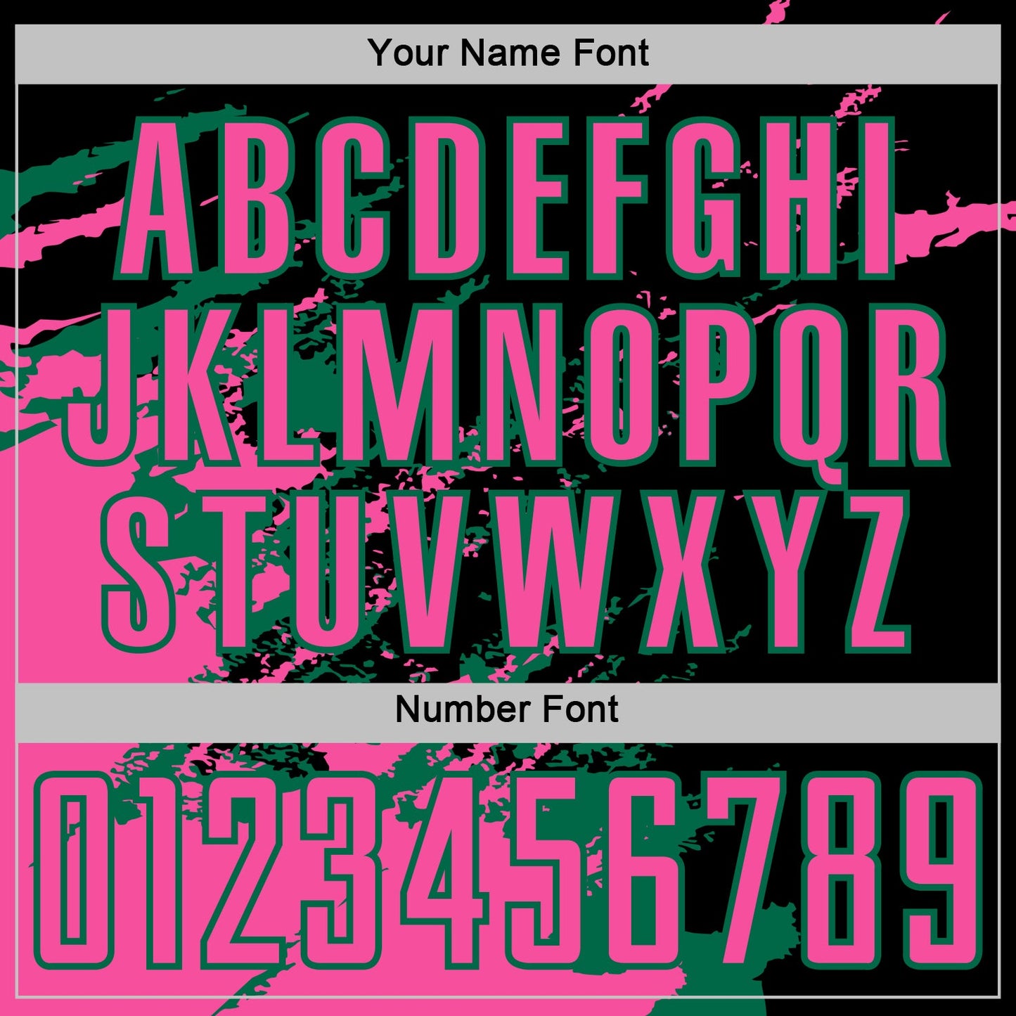 Custom Black Pink-Kelly Green Abstract Fragment Art Splash Sports Sublimation Soccer Uniform Jersey view 6