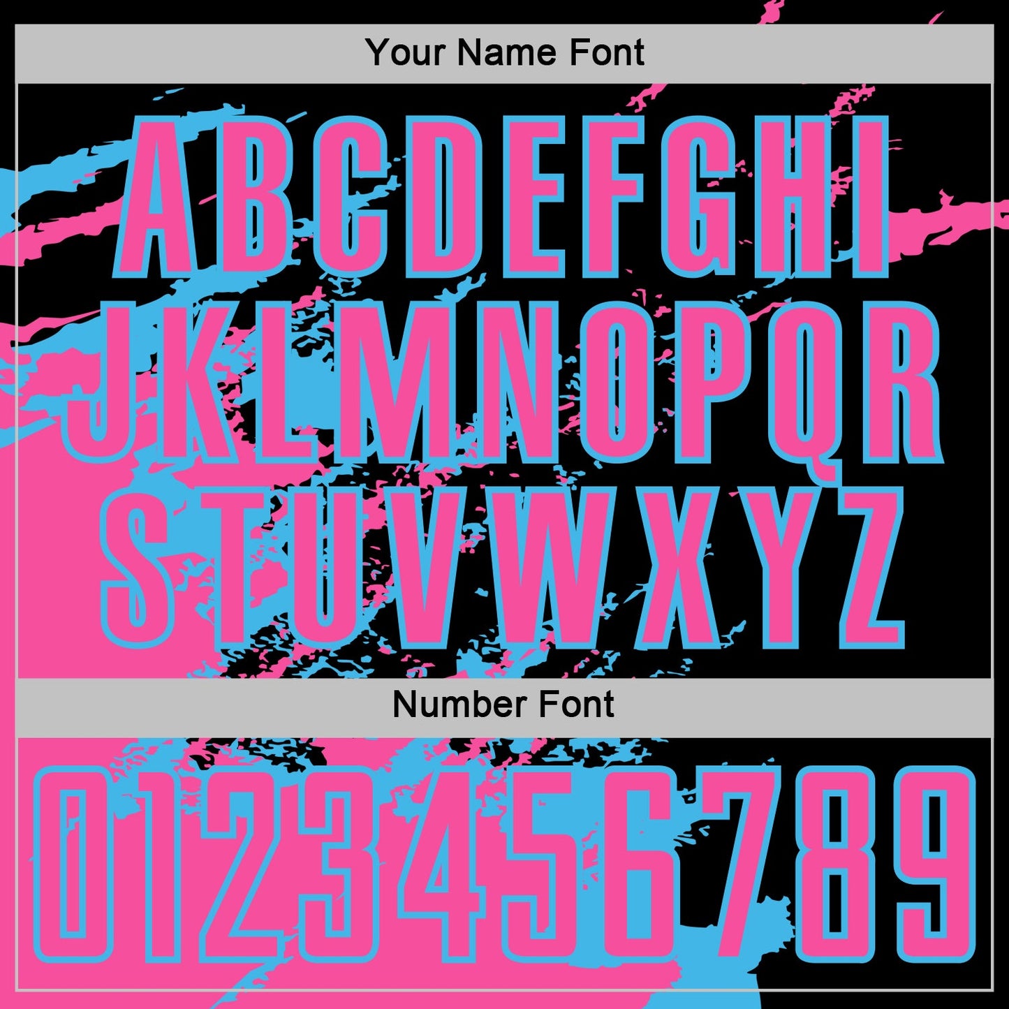 Custom Black Pink-Sky Blue Abstract Fragment Art Splash Sports Sublimation Soccer Uniform Jersey view 6