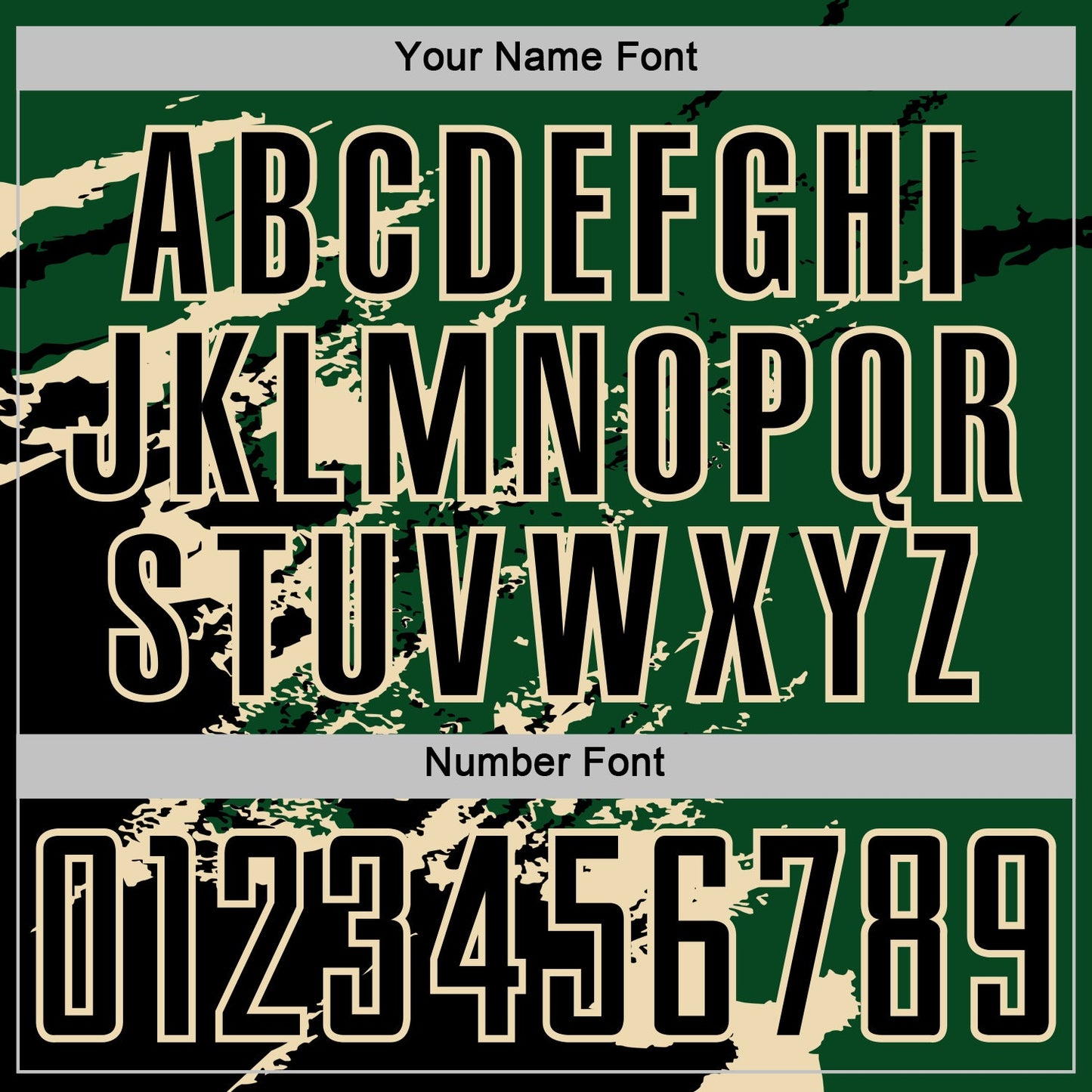 Custom Green Black-Cream Abstract Fragment Art Splash Sports Sublimation Soccer Uniform Jersey view 6