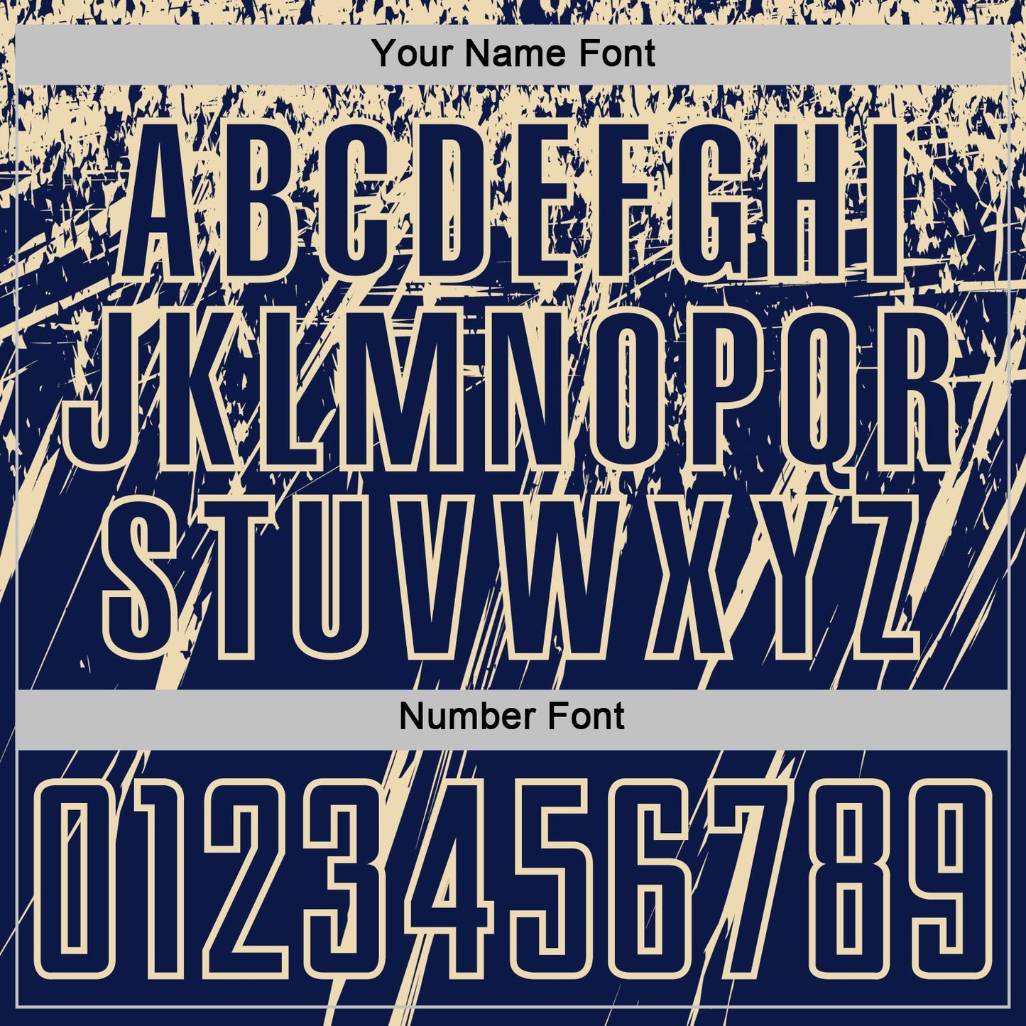 Custom Navy Cream Splash Sports Sublimation Soccer Uniform Jersey view 6