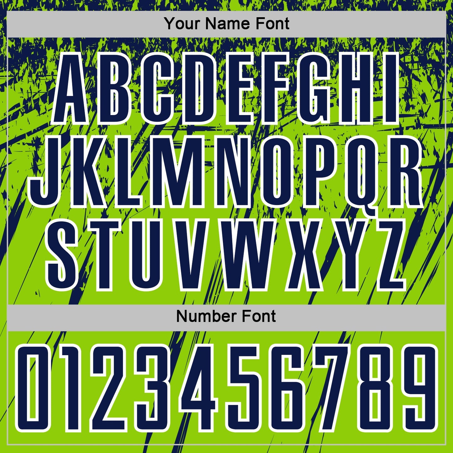 Custom Neon Green Navy-White Splash Sports Sublimation Soccer Uniform Jersey view 6