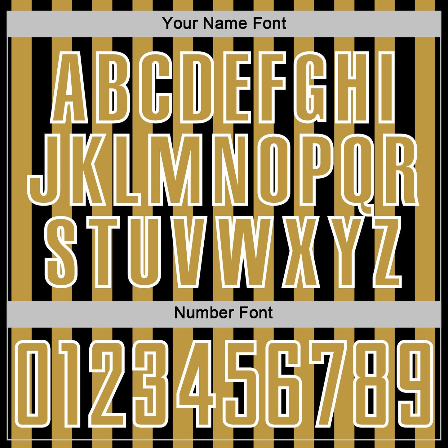 Custom Black Old Gold-White Stripe Sports Sublimation Soccer Uniform Jersey view 6