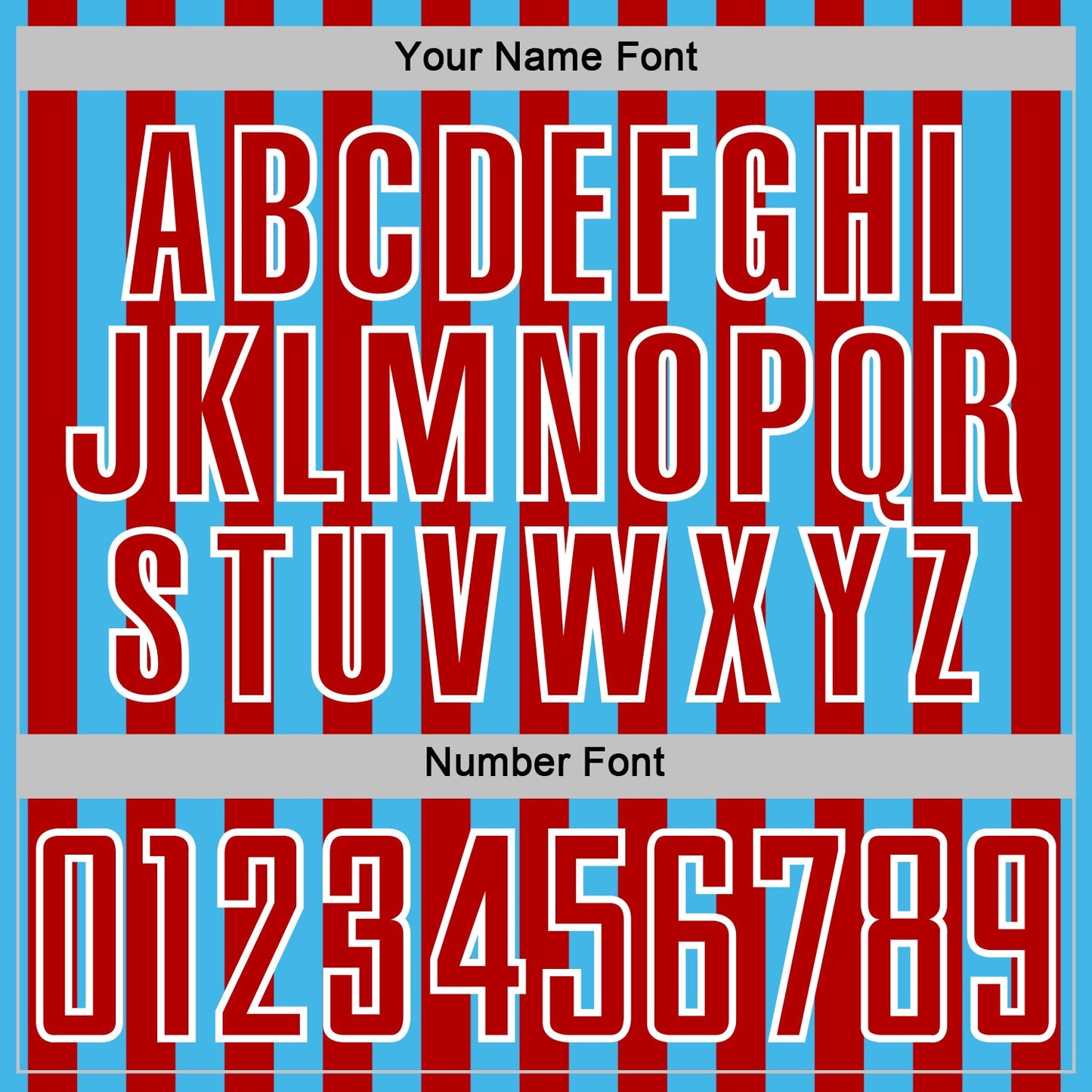 Custom Sky Blue Red-White Stripe Sports Sublimation Soccer Uniform Jersey view 6