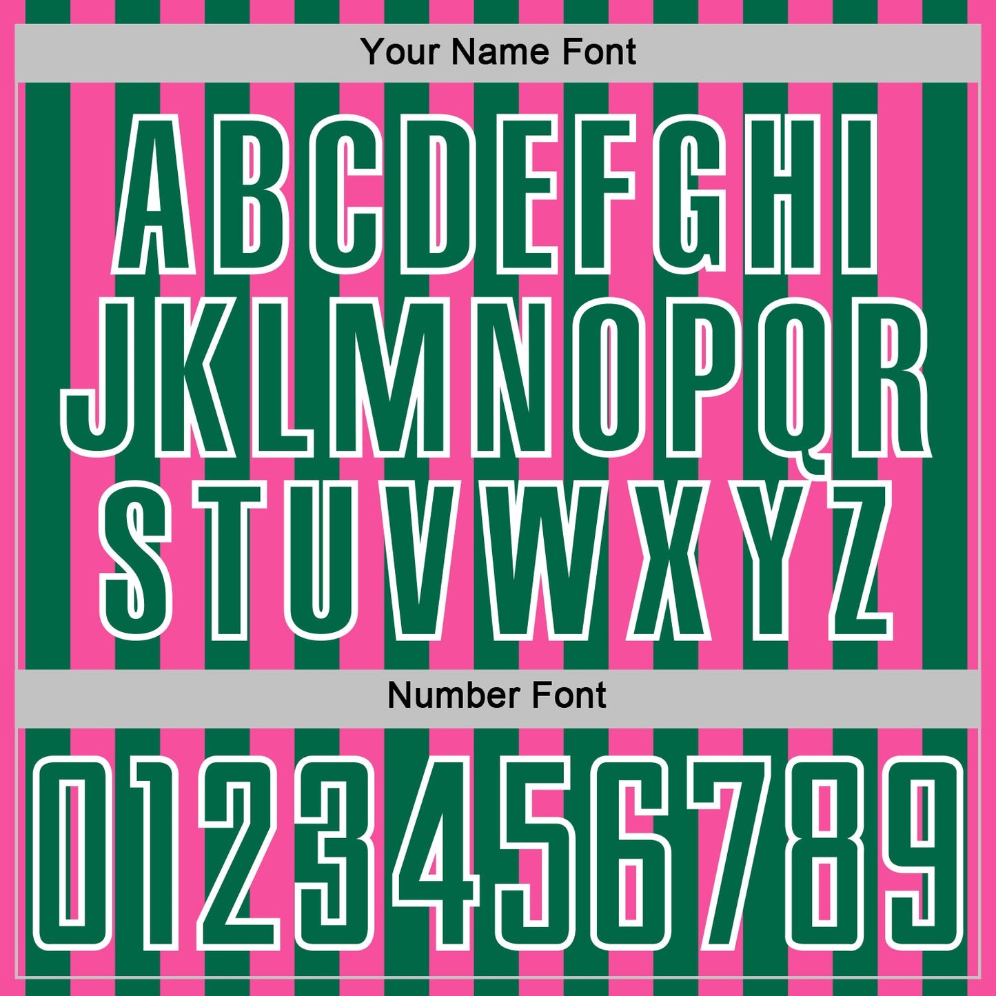 Custom Pink Kelly Green-White Stripe Sports Sublimation Soccer Uniform Jersey view 6