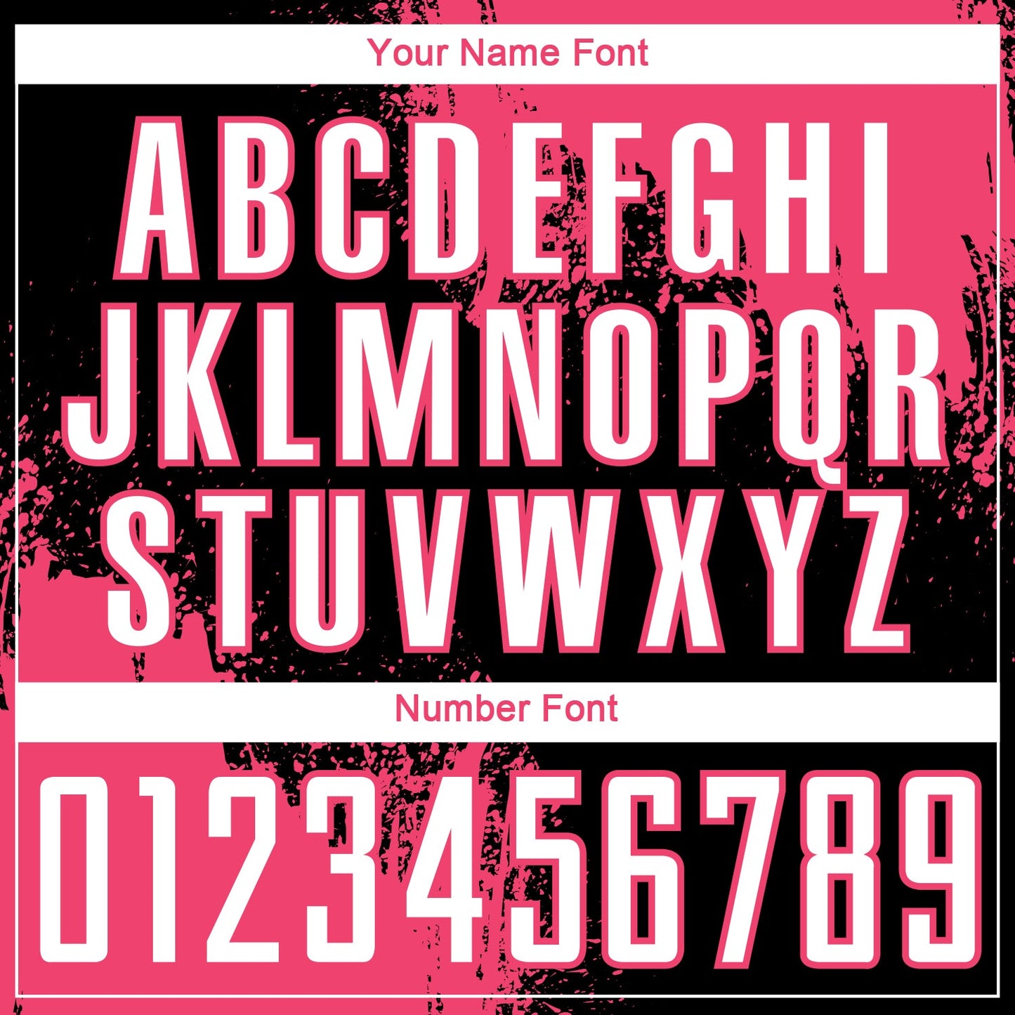 Custom Black White-Neon Pink Abstract Brush Stroke Sports Sublimation Soccer Uniform Jersey view 6