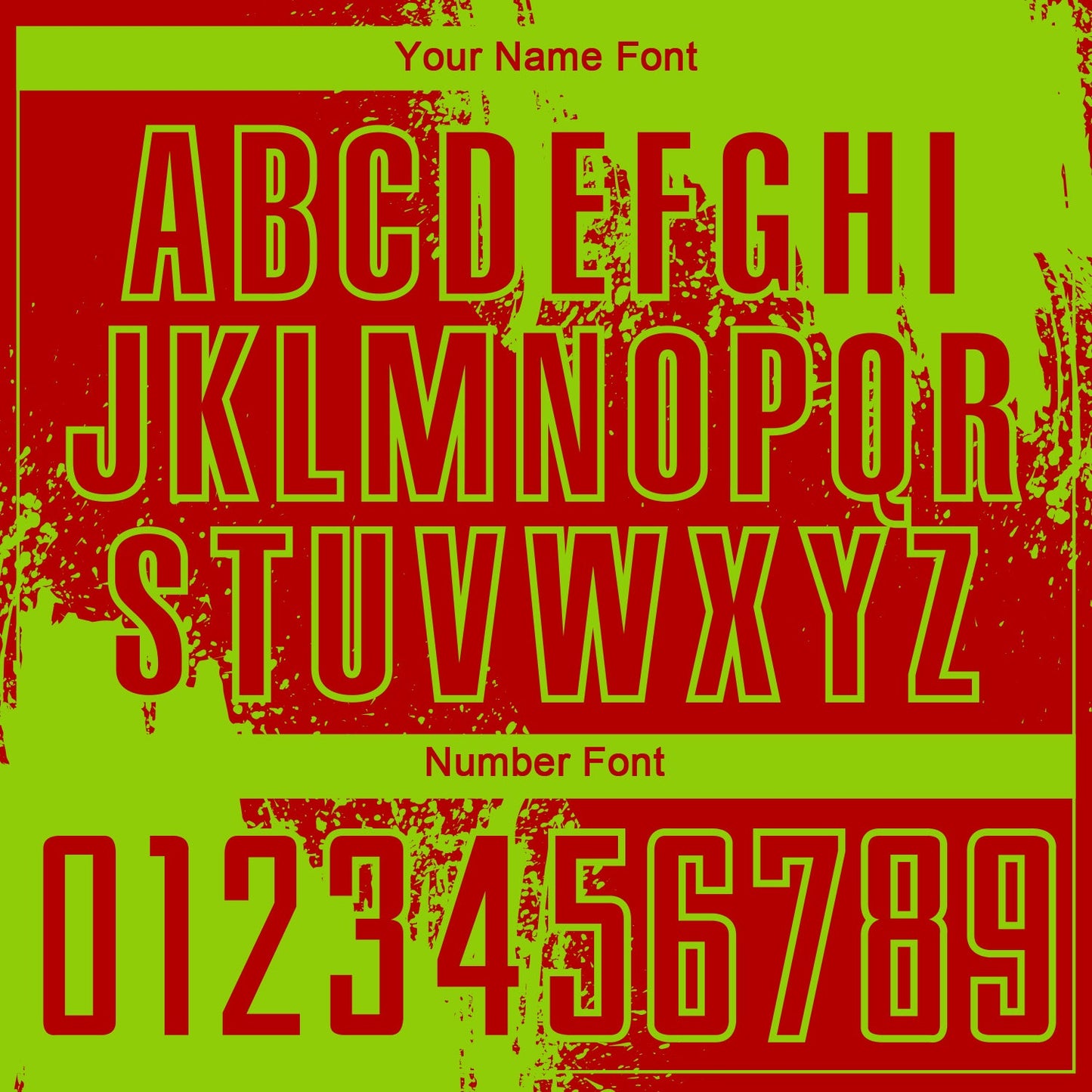 Custom Red Neon Green Abstract Brush Stroke Sports Sublimation Soccer Uniform Jersey view 6