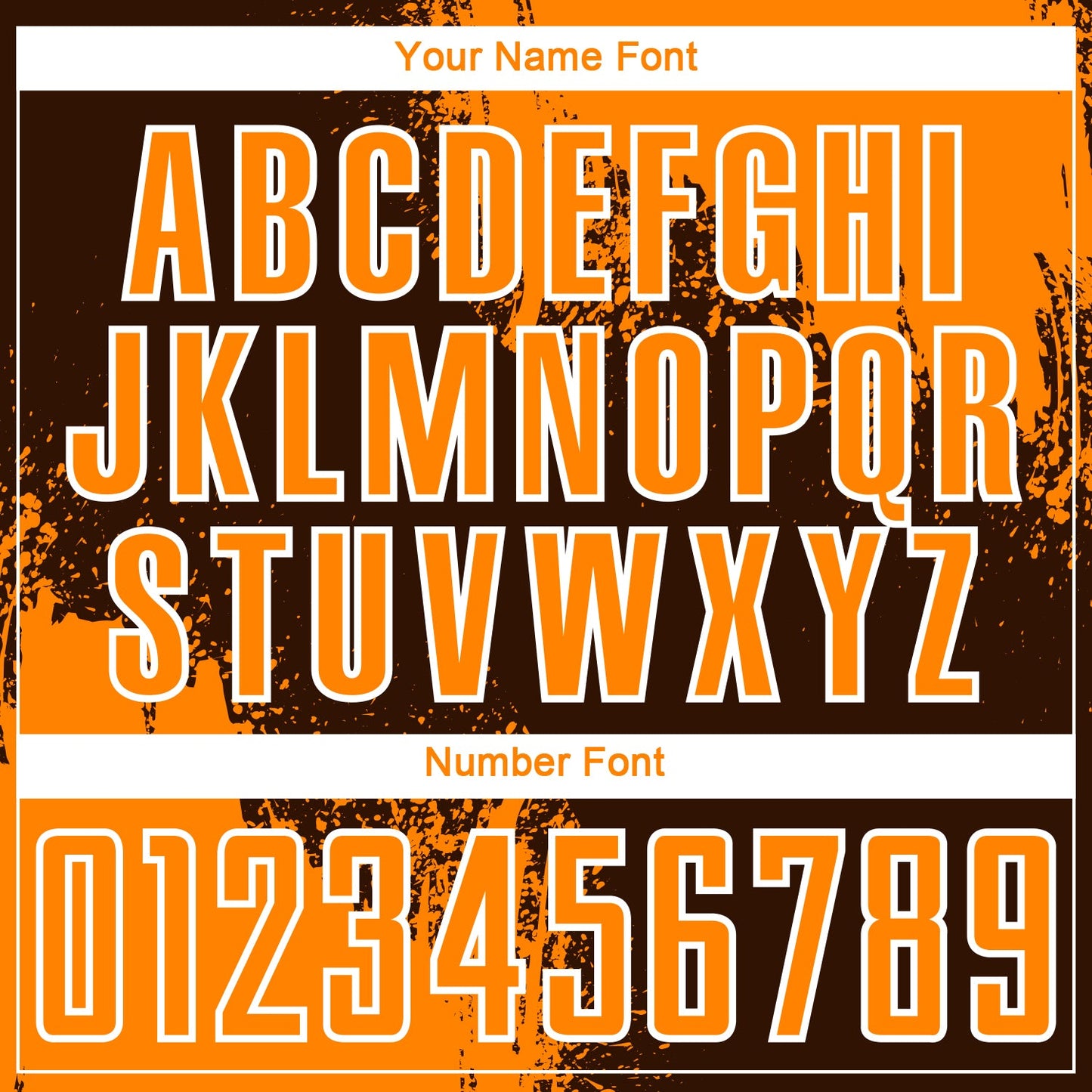 Custom Brown Bay Orange-White Abstract Brush Stroke Sports Sublimation Soccer Uniform Jersey view 6