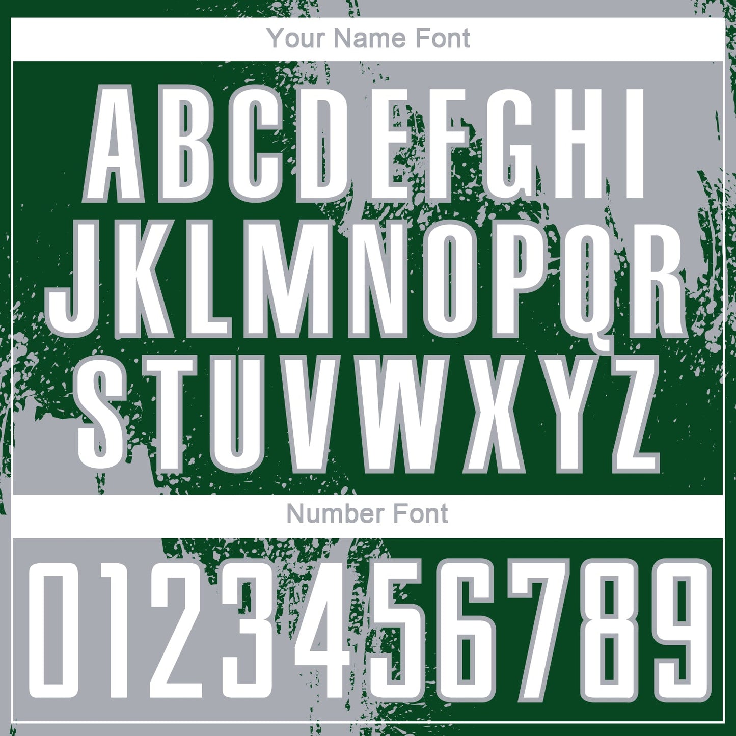 Custom Green White-Gray Abstract Brush Stroke Sports Sublimation Soccer Uniform Jersey view 6