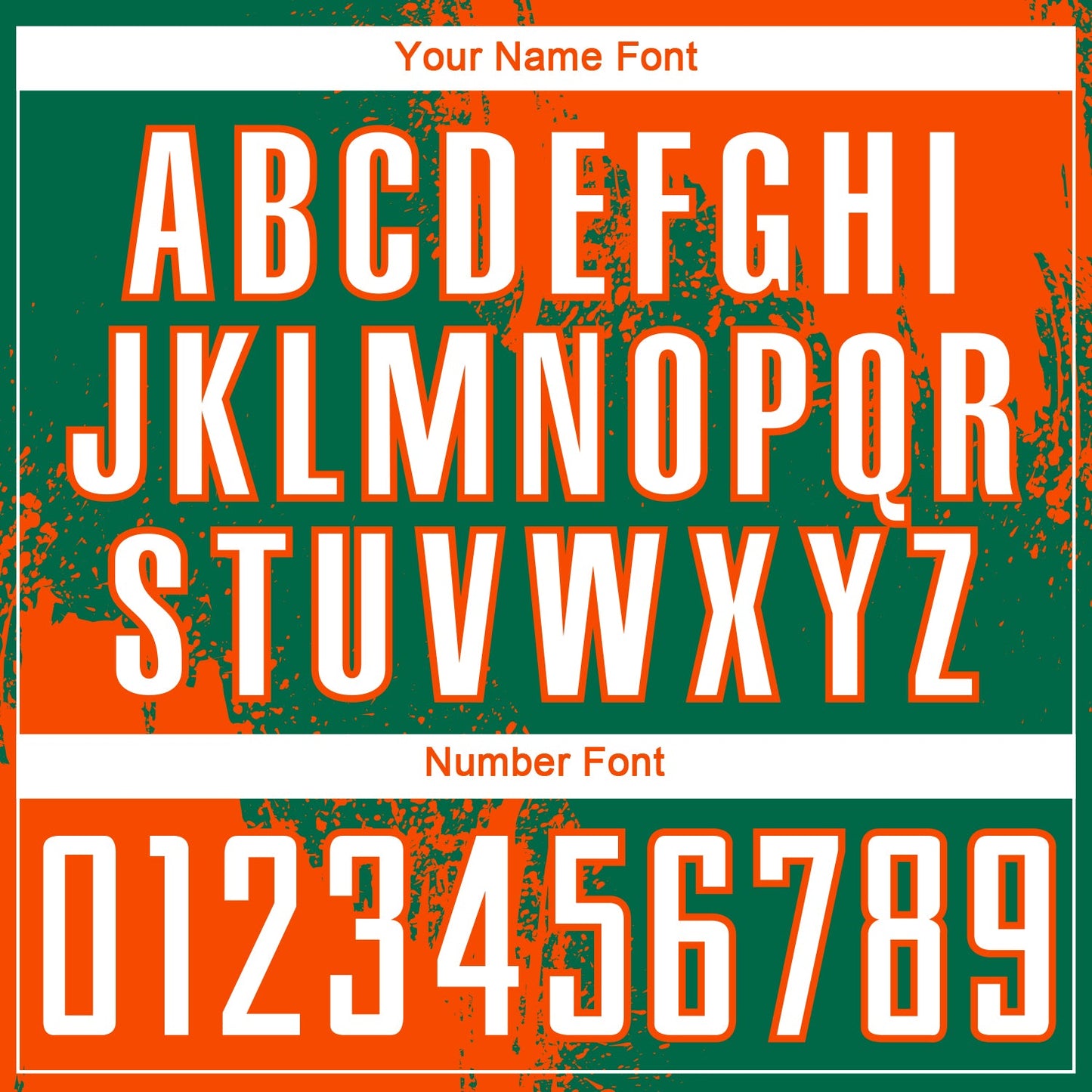 Custom Kelly Green White-Orange Abstract Brush Stroke Sports Sublimation Soccer Uniform Jersey view 6