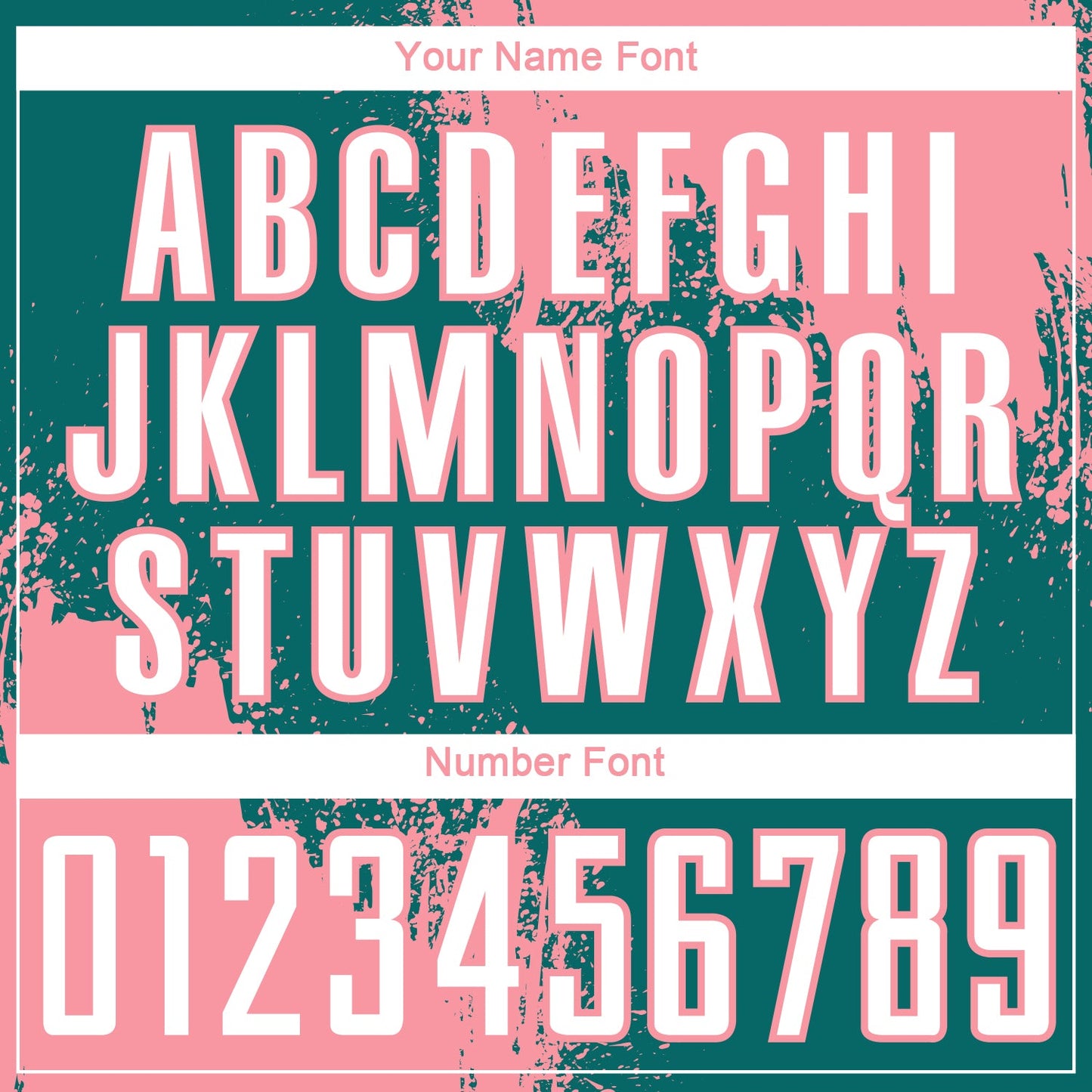 Custom Teal White-Medium Pink Abstract Brush Stroke Sports Sublimation Soccer Uniform Jersey view 6