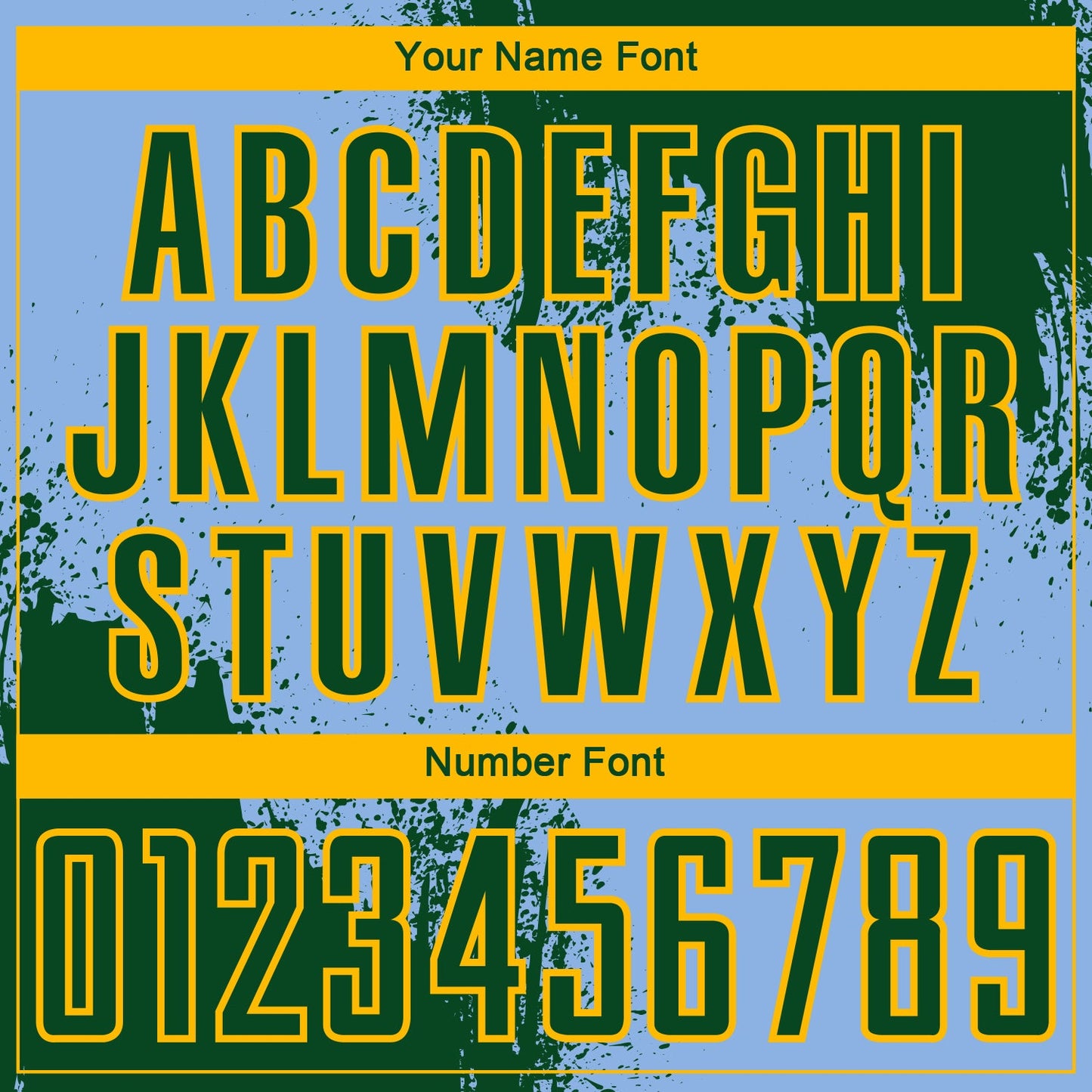 Custom Light Blue Green-Gold Abstract Brush Stroke Sports Sublimation Soccer Uniform Jersey view 6