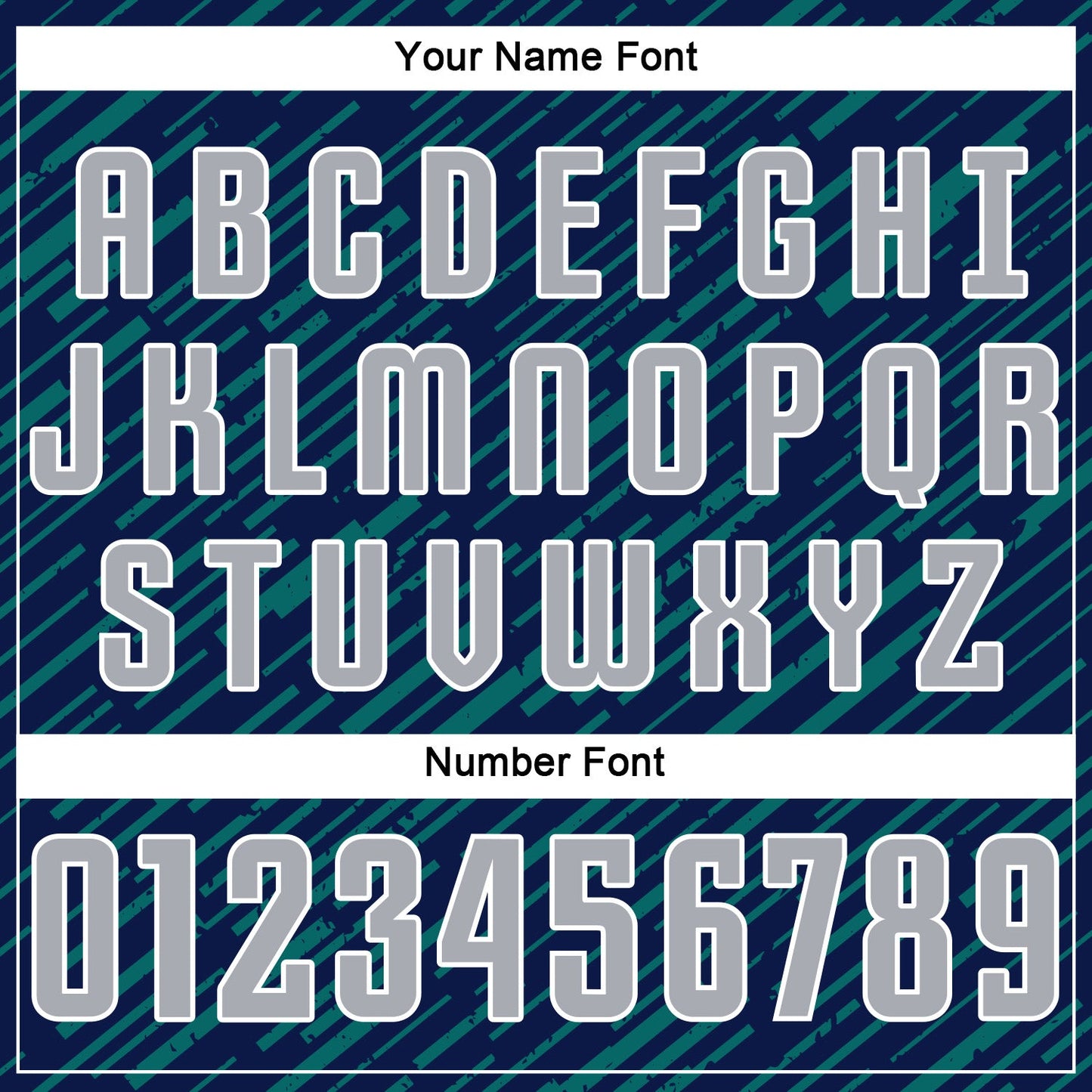 Custom Navy Gray Teal-White Line Sports Sublimation Soccer Uniform Jersey view 6