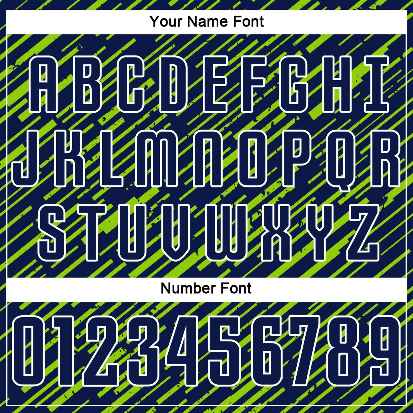 Custom Navy Neon Green-White Line Sports Sublimation Soccer Uniform Jersey view 6