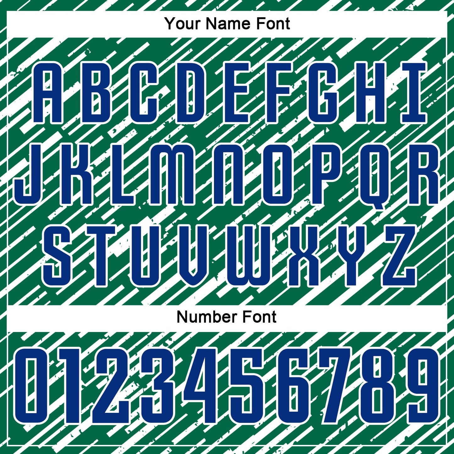 Custom Kelly Green Royal-White Line Sports Sublimation Soccer Uniform Jersey view 6