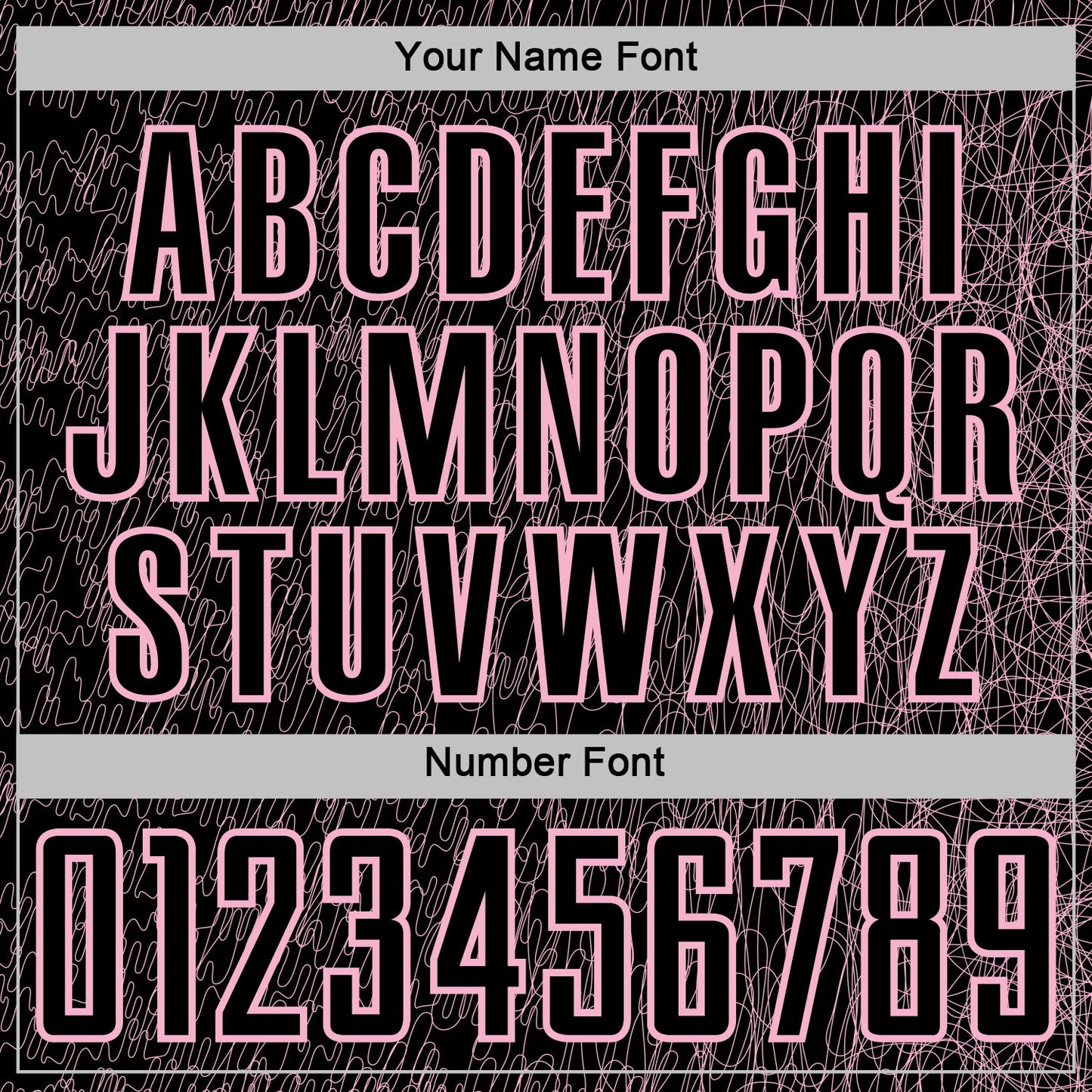 Custom Black Light Pink Abstract Scribble Curve Line Pattern Sports Sublimation Soccer Uniform Jersey view 6