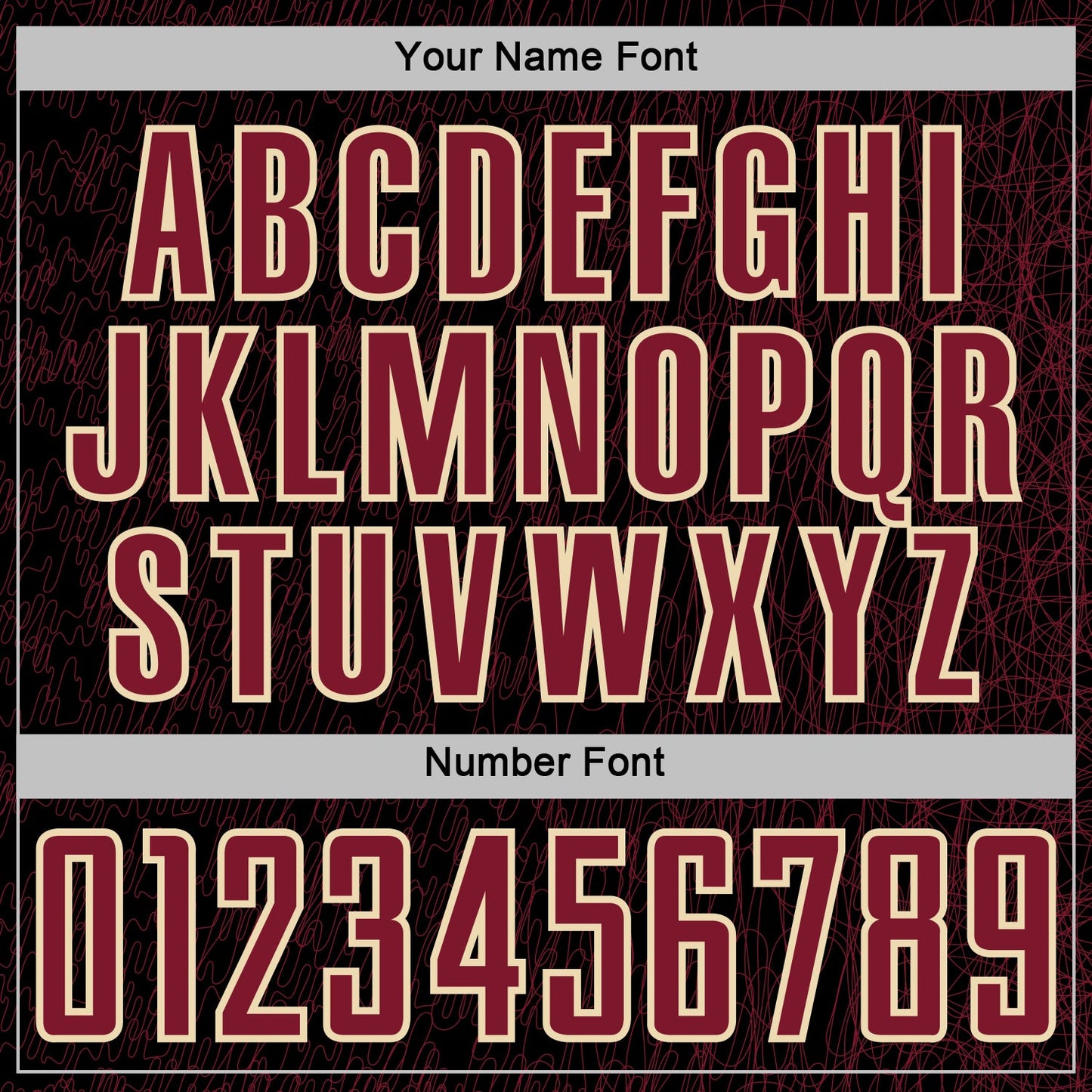 Custom Black Crimson-Cream Abstract Scribble Curve Line Pattern Sports Sublimation Soccer Uniform Jersey view 6