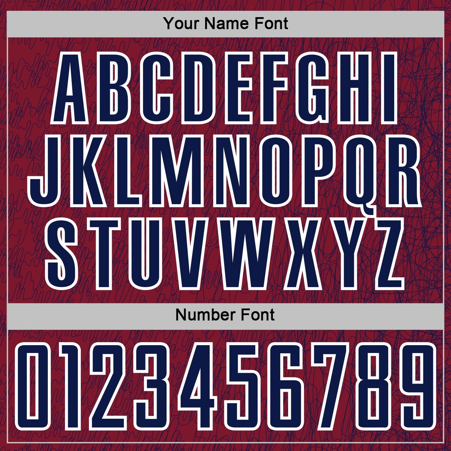 Custom Crimson Navy-White Abstract Scribble Curve Line Pattern Sports Sublimation Soccer Uniform Jersey view 6