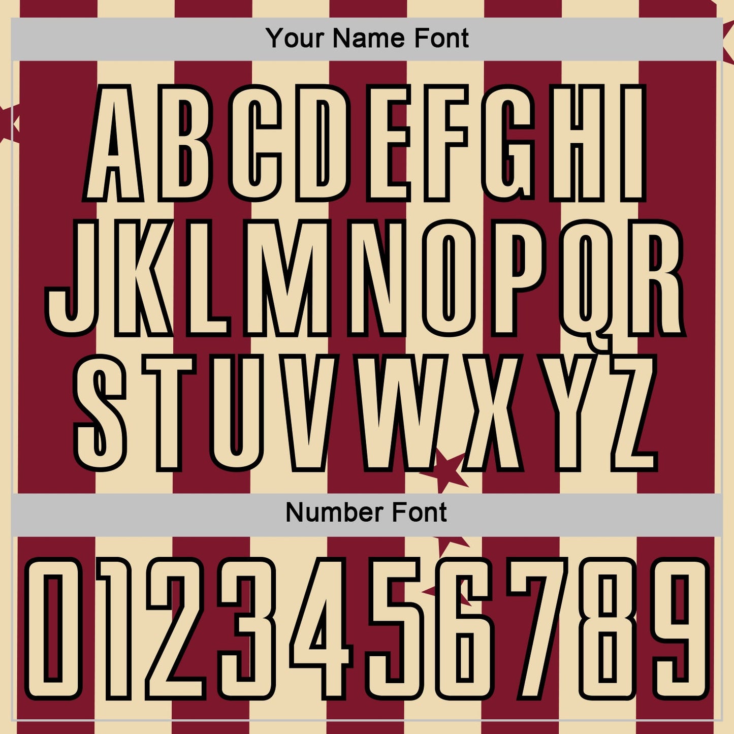 Custom Crimson Cream-Black Stars And Stripes Sports Sublimation Soccer Uniform Jersey view 6
