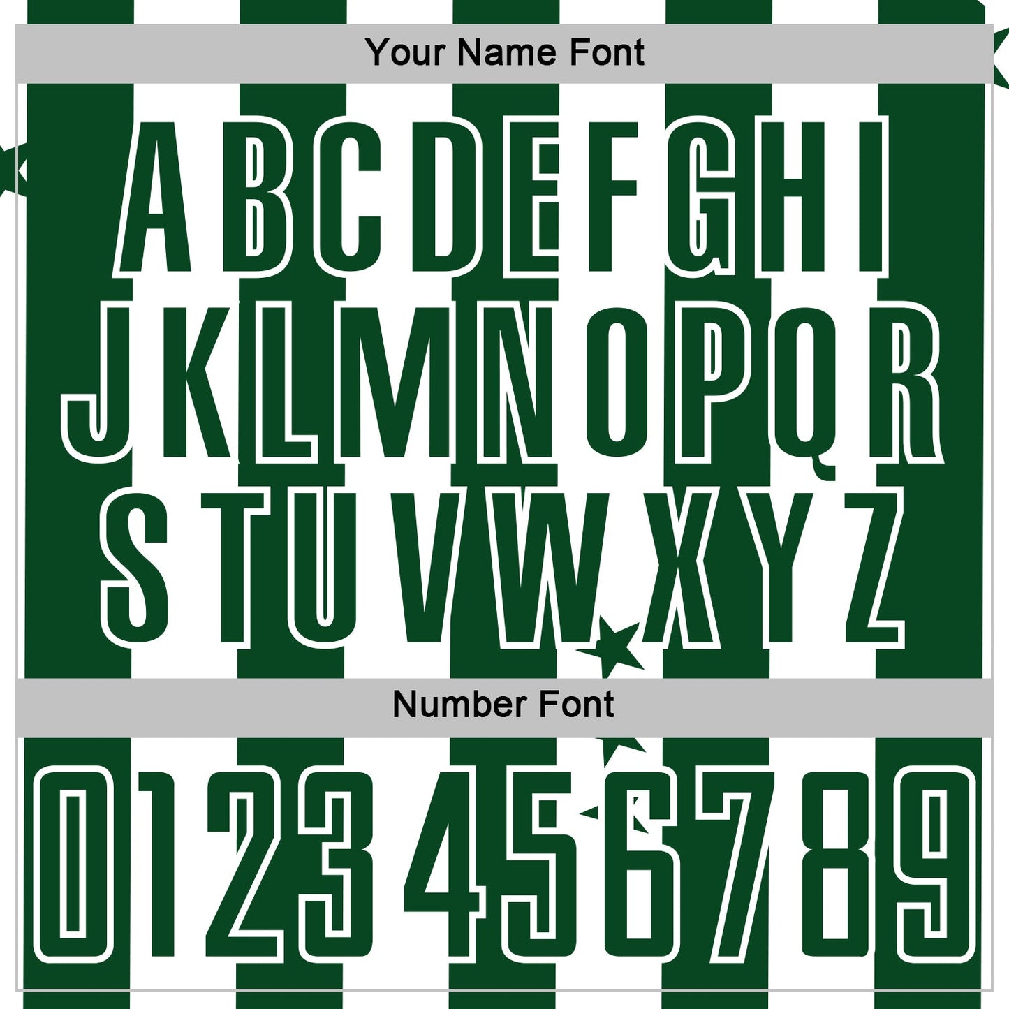 Custom Green White Stars And Stripes Sports Sublimation Soccer Uniform Jersey view 6