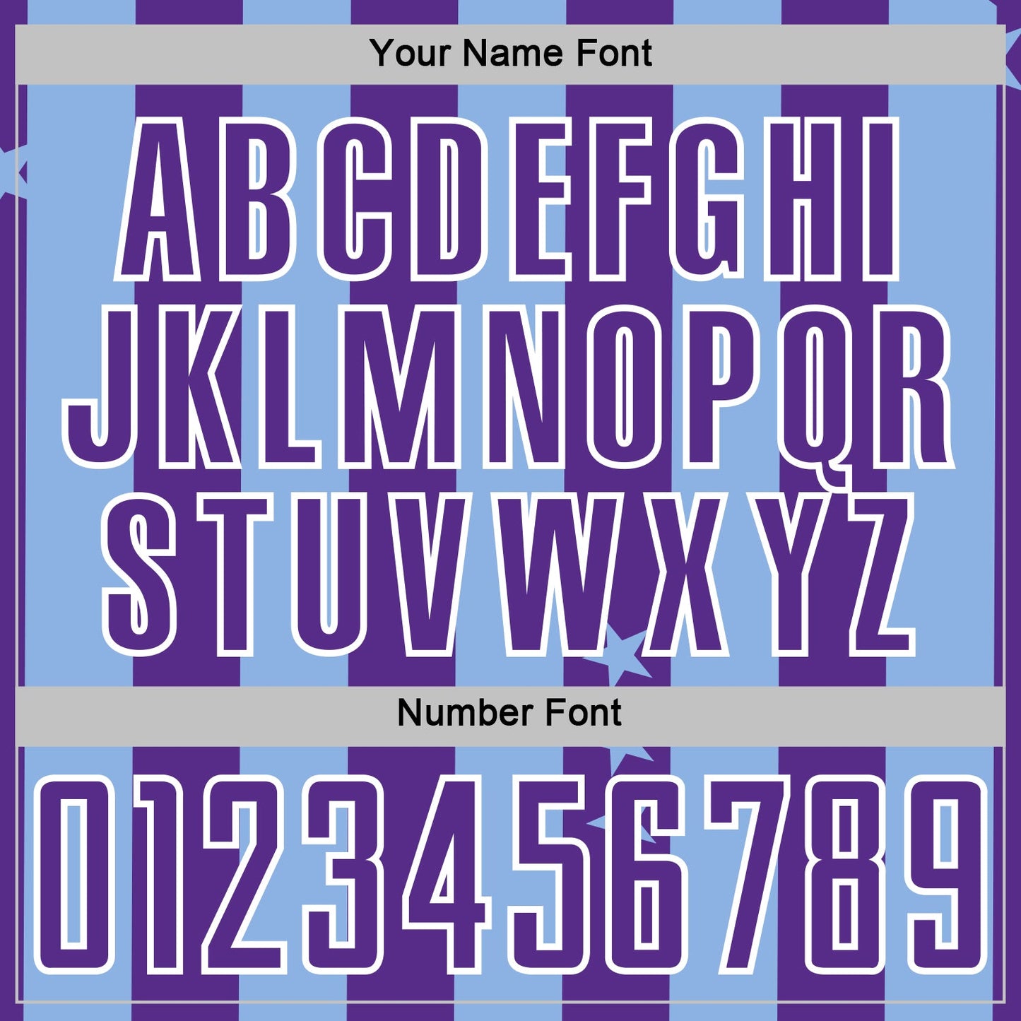 Custom Light Blue Purple-White Stars And Stripes Sports Sublimation Soccer Uniform Jersey view 6