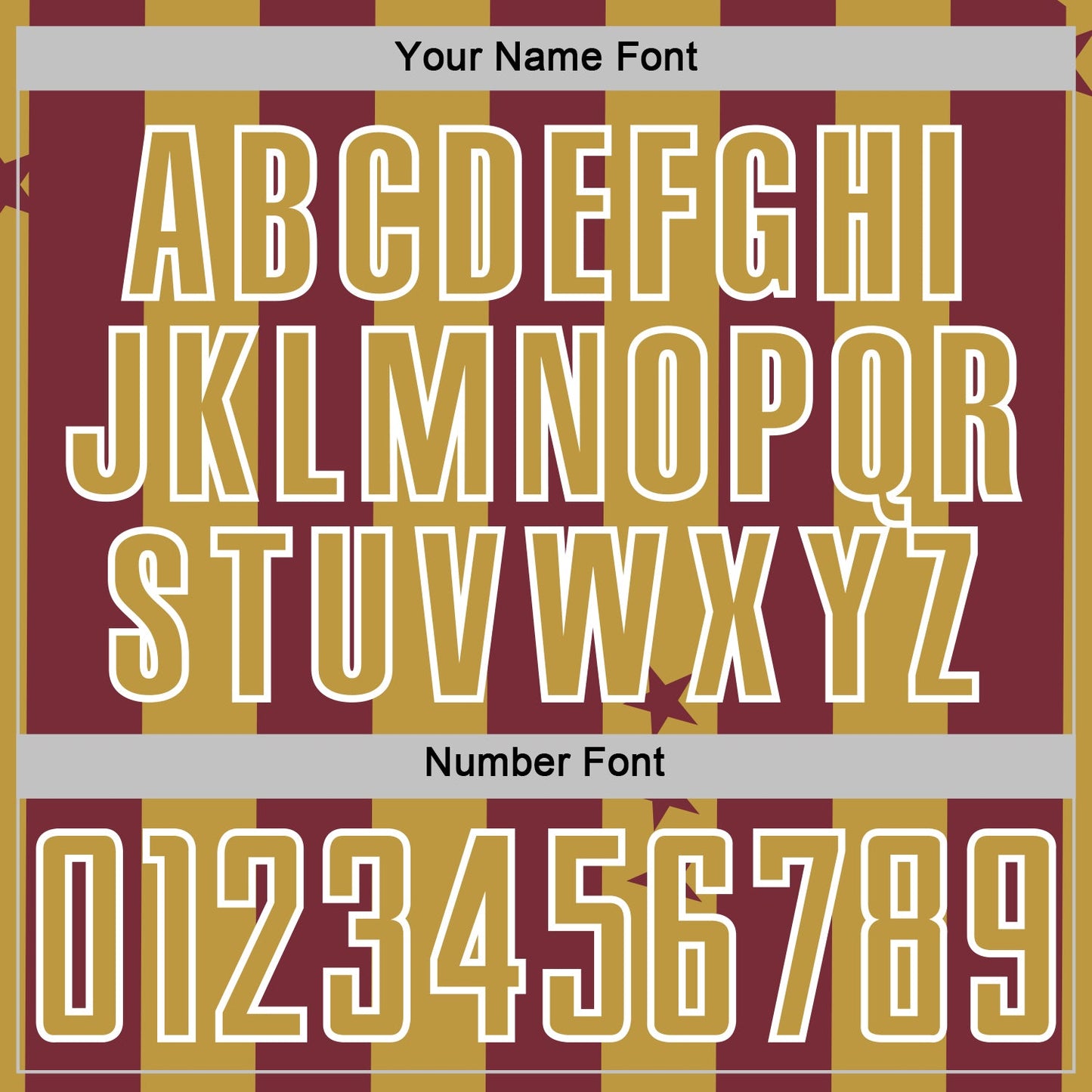 Custom Burgundy Old Gold-White Stars And Stripes Sports Sublimation Soccer Uniform Jersey view 6