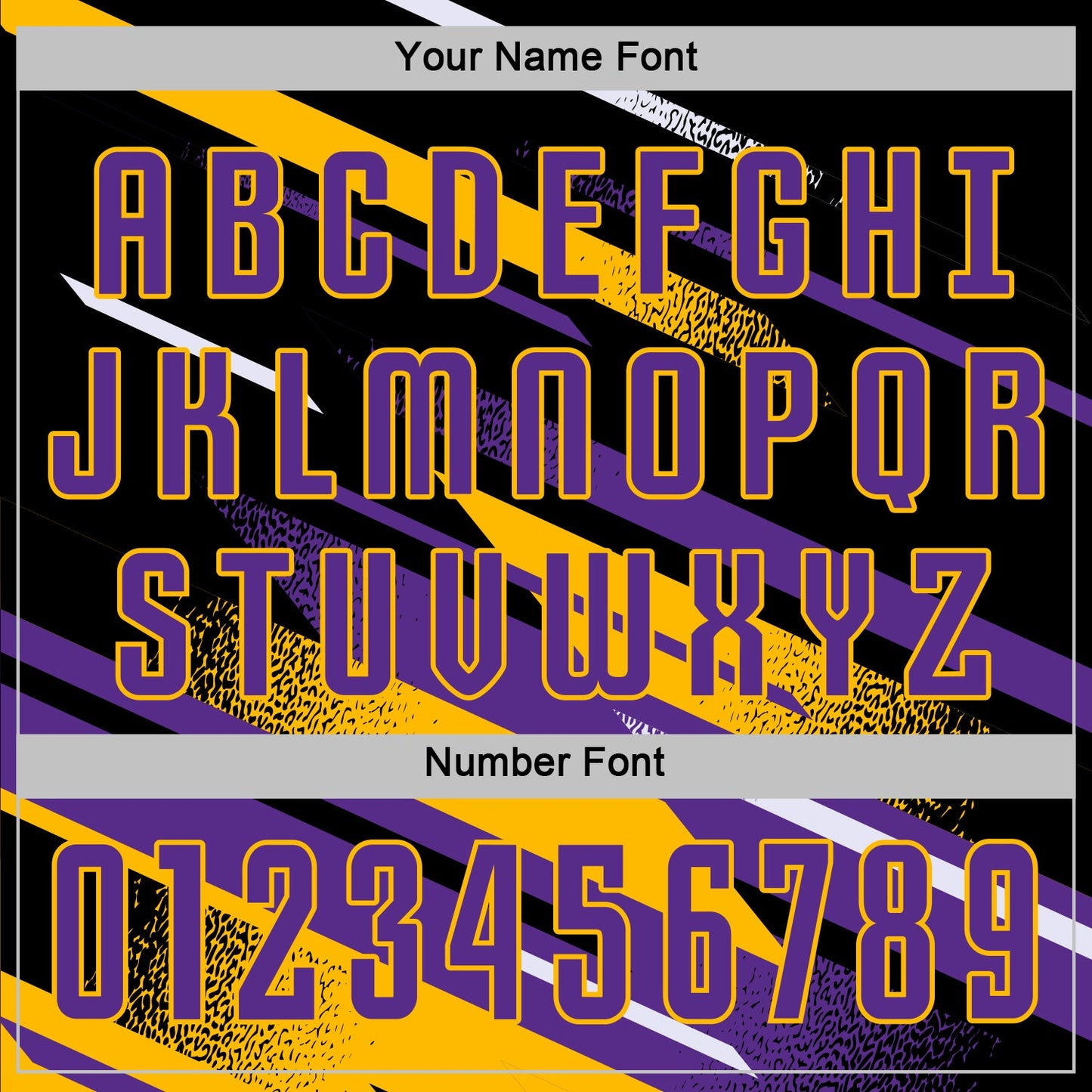 Custom Black Purple Gold-White Grunge Stripe And Grainy Sports Sublimation Soccer Uniform Jersey view 6