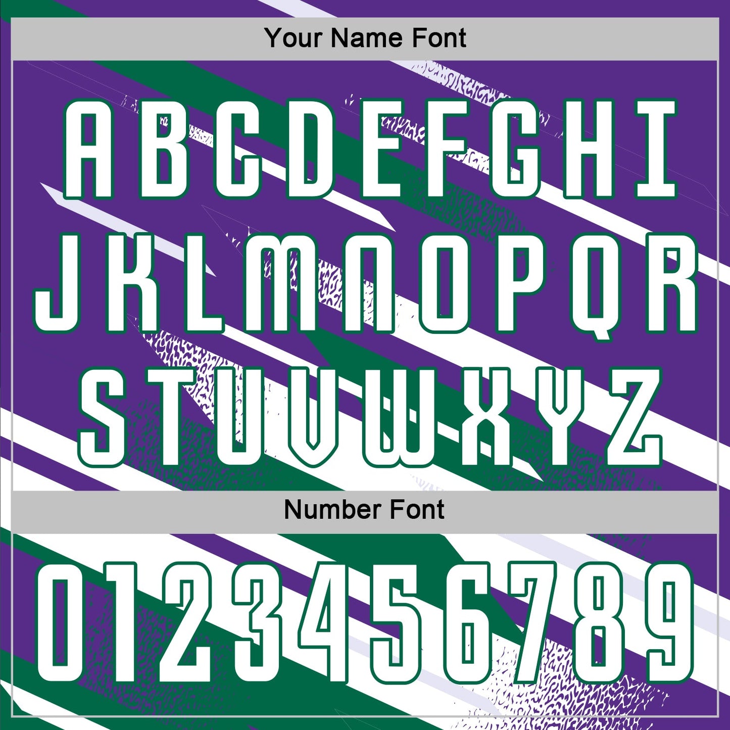 Custom Purple White-Kelly Green Grunge Stripe And Grainy Sports Sublimation Soccer Uniform Jersey view 6