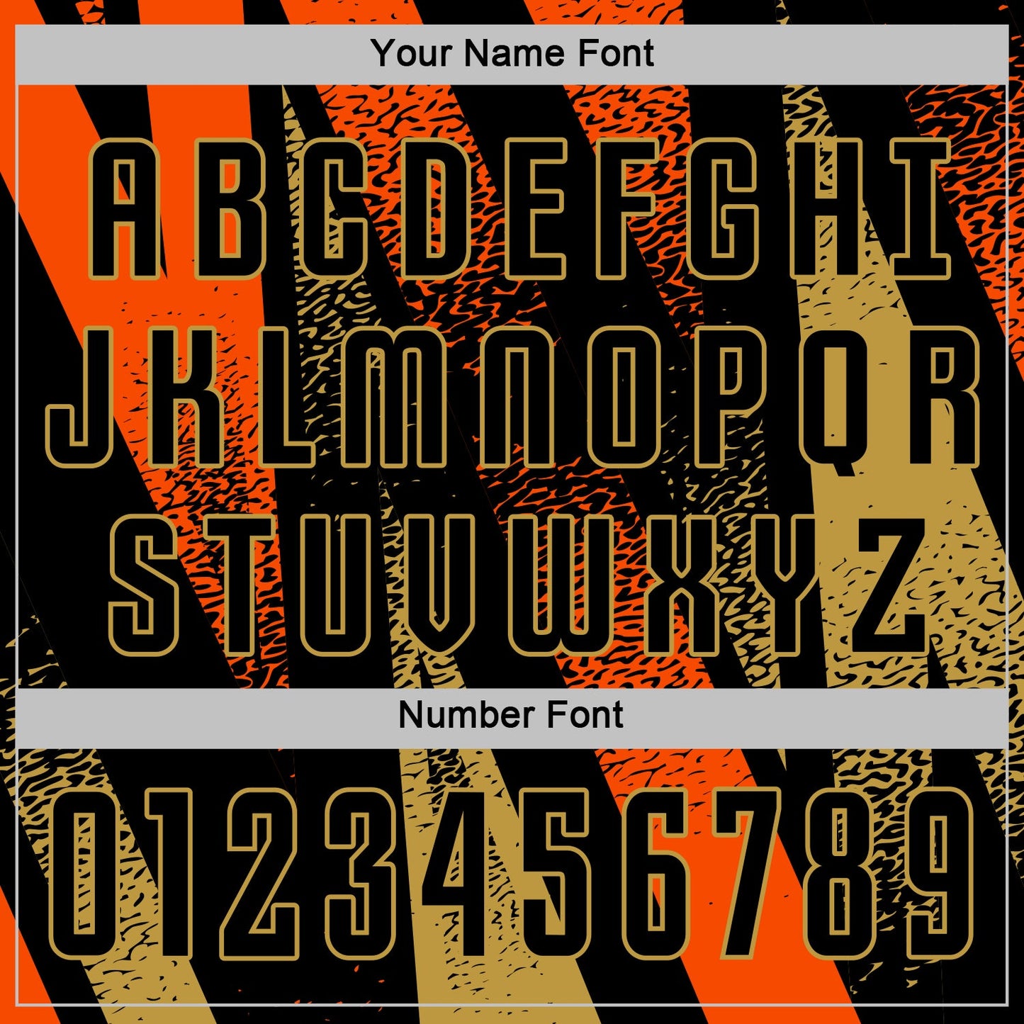 Custom Black Orange-Old Gold Radial Burst Sports Sublimation Soccer Uniform Jersey view 6