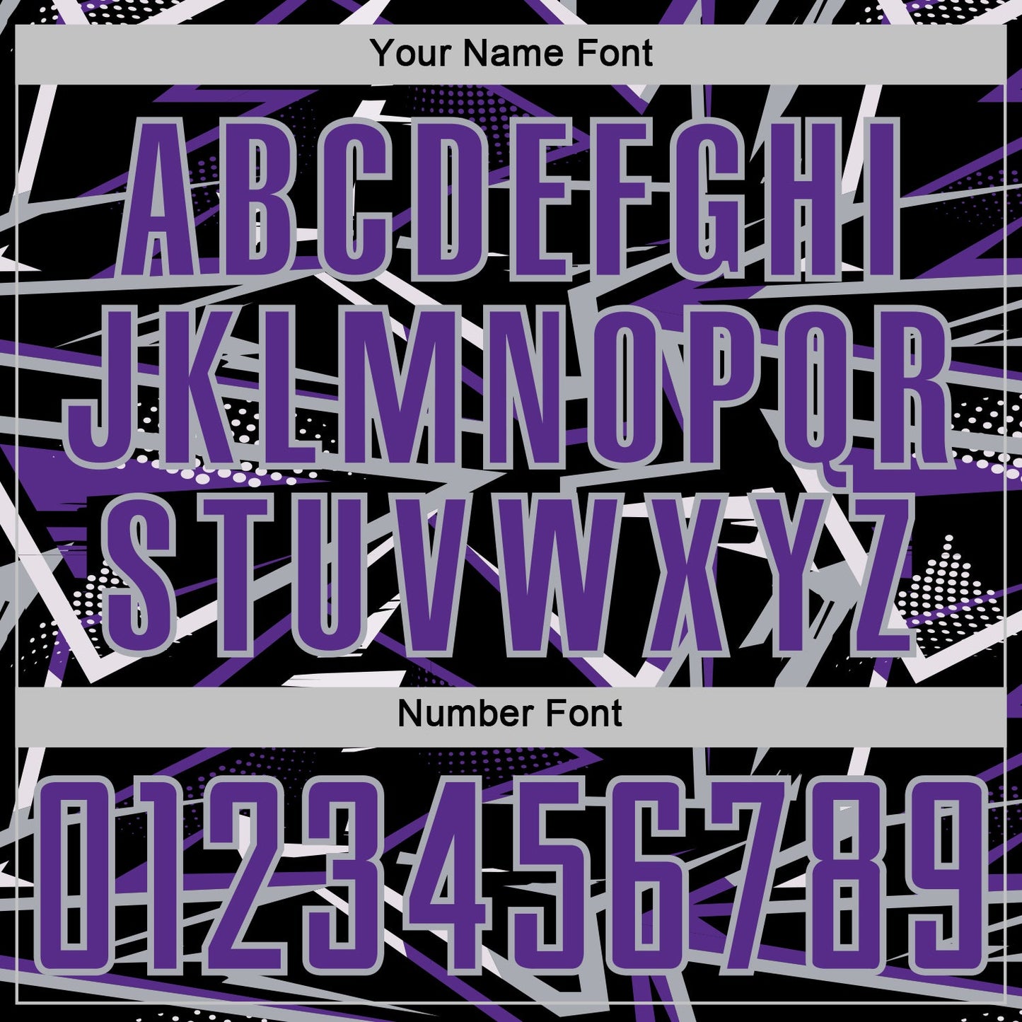 Custom Black Purple Gray-White Abstract Geometric Stripes Sports Sublimation Soccer Uniform Jersey view 6