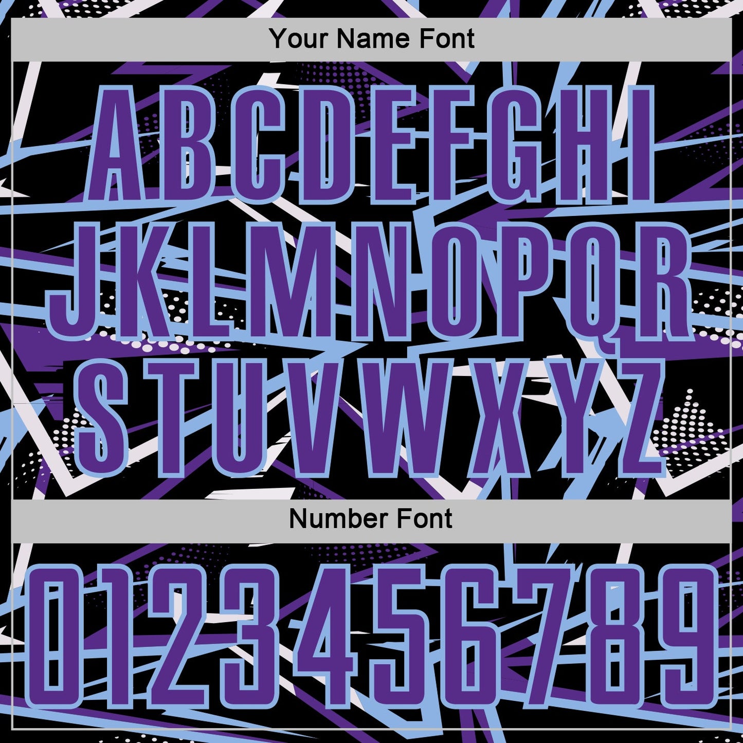 Custom Black Purple Light Blue-White Abstract Geometric Stripes Sports Sublimation Soccer Uniform Jersey view 6