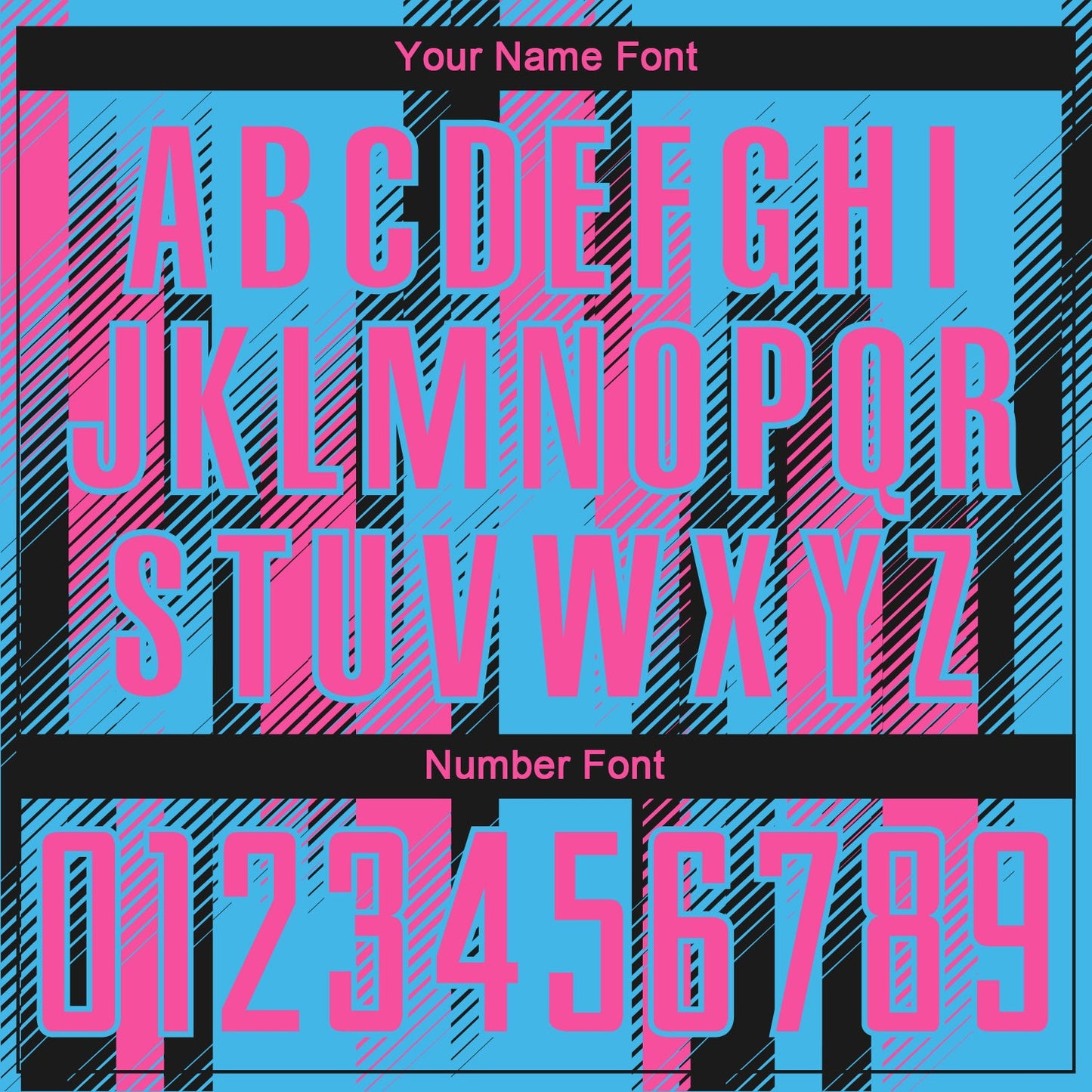 Custom Sky Blue Pink-Black Diagonal Stripe Sports Sublimation Soccer Uniform Jersey view 6