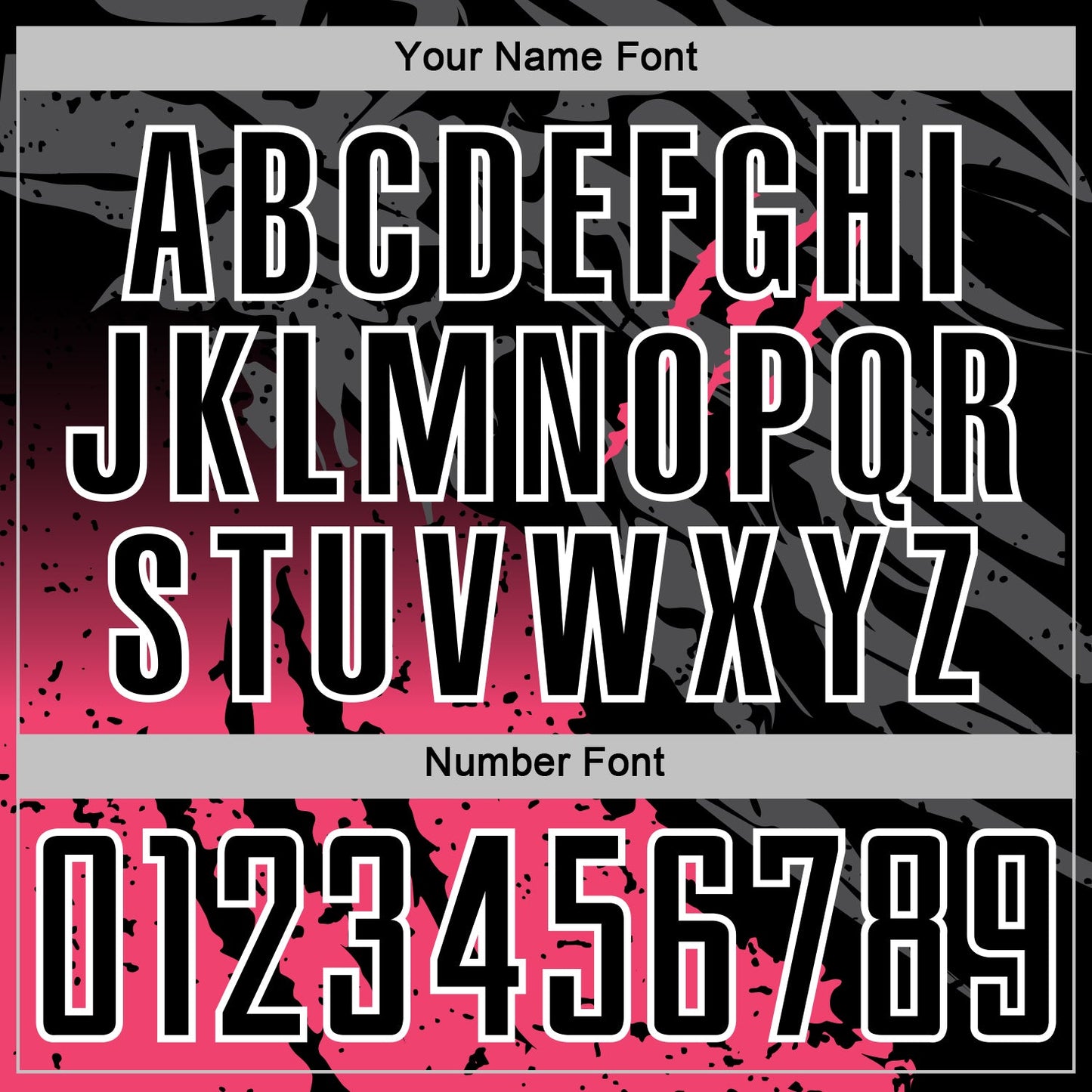 Custom Black White-Neon Pink Gradient Claw Mark Splatter Sports Sublimation Soccer Uniform Jersey view 6