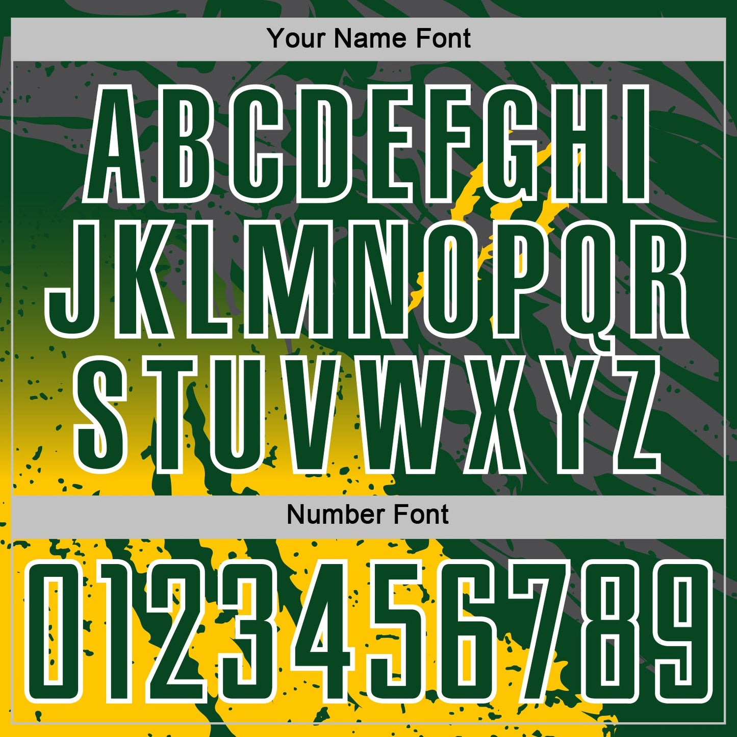 Custom Green White-Yellow Gradient Claw Mark Splatter Sports Sublimation Soccer Uniform Jersey view 6