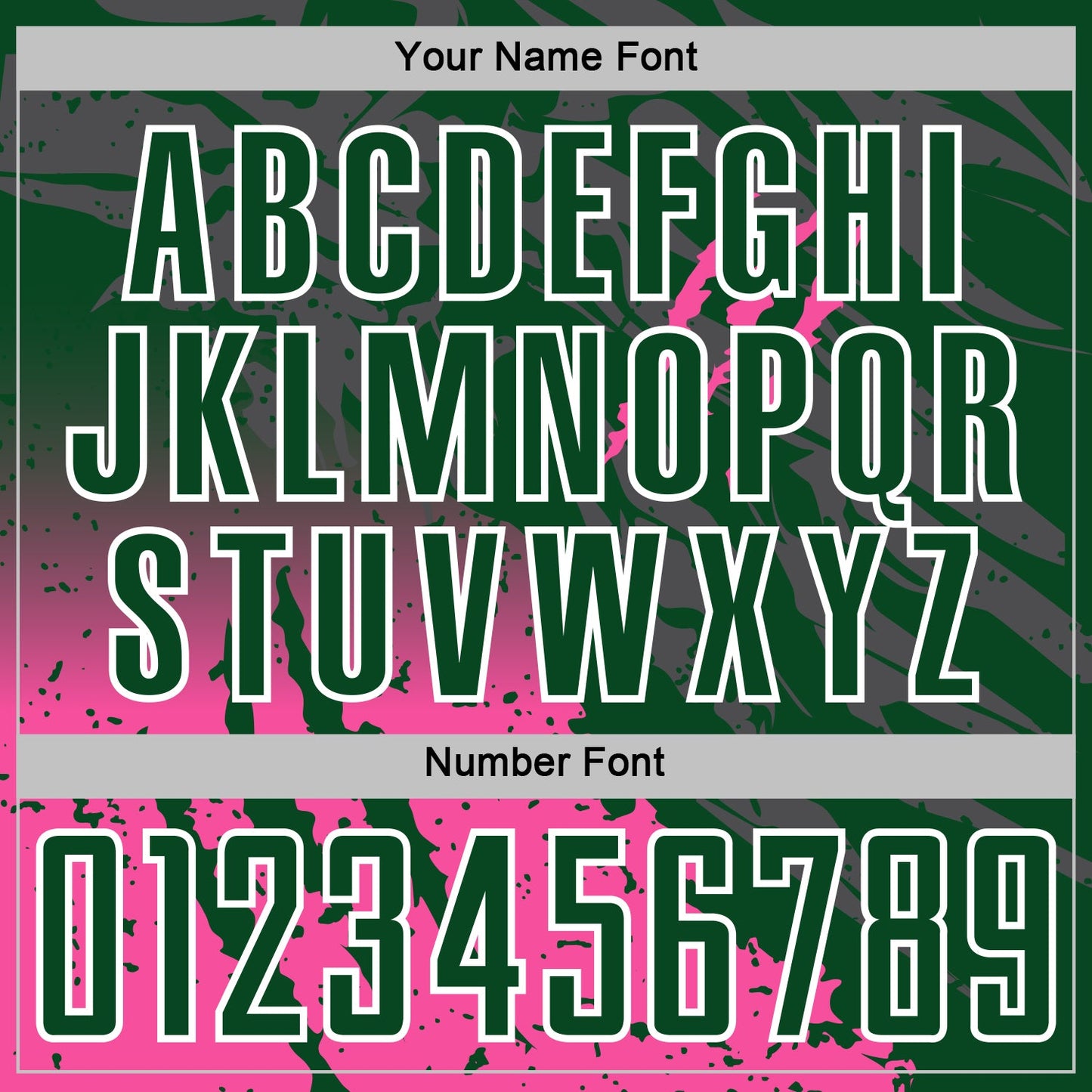 Custom Green White-Pink Gradient Claw Mark Splatter Sports Sublimation Soccer Uniform Jersey view 6