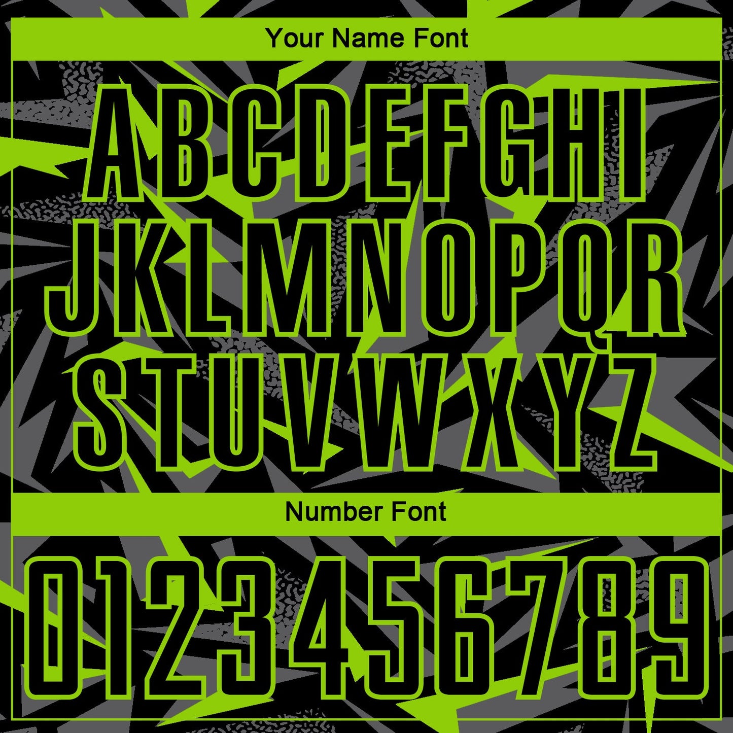 Custom Black Neon Green-Steel Gray Cyber Mecha E-sport Geometric Shards Spike Sublimation Soccer Uniform Jersey view 6