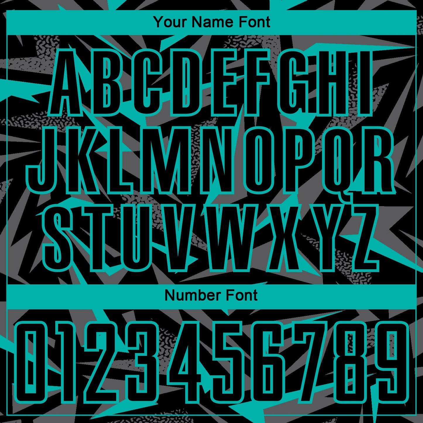 Custom Black Aqua-Steel Gray Cyber Mecha E-sport Geometric Shards Spike Sublimation Soccer Uniform Jersey view 6