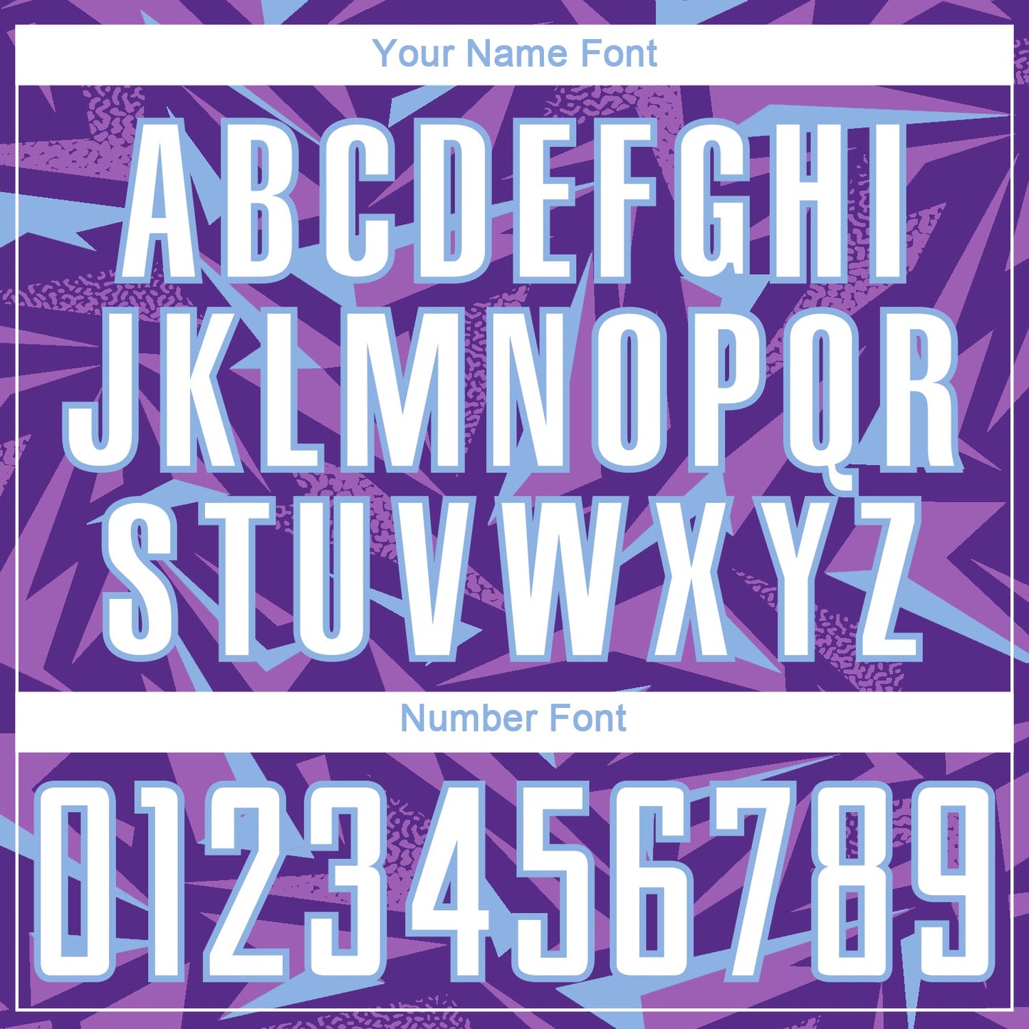 Custom Purple White Light Blue-Medium Purple Cyber Mecha E-sport Geometric Shards Spike Sublimation Soccer Uniform Jersey view 6