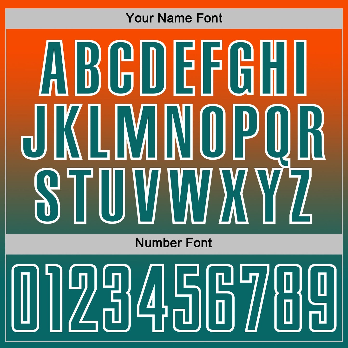 Custom Orange Teal-White Fade Fashion Sublimation Soccer Uniform Jersey view 6